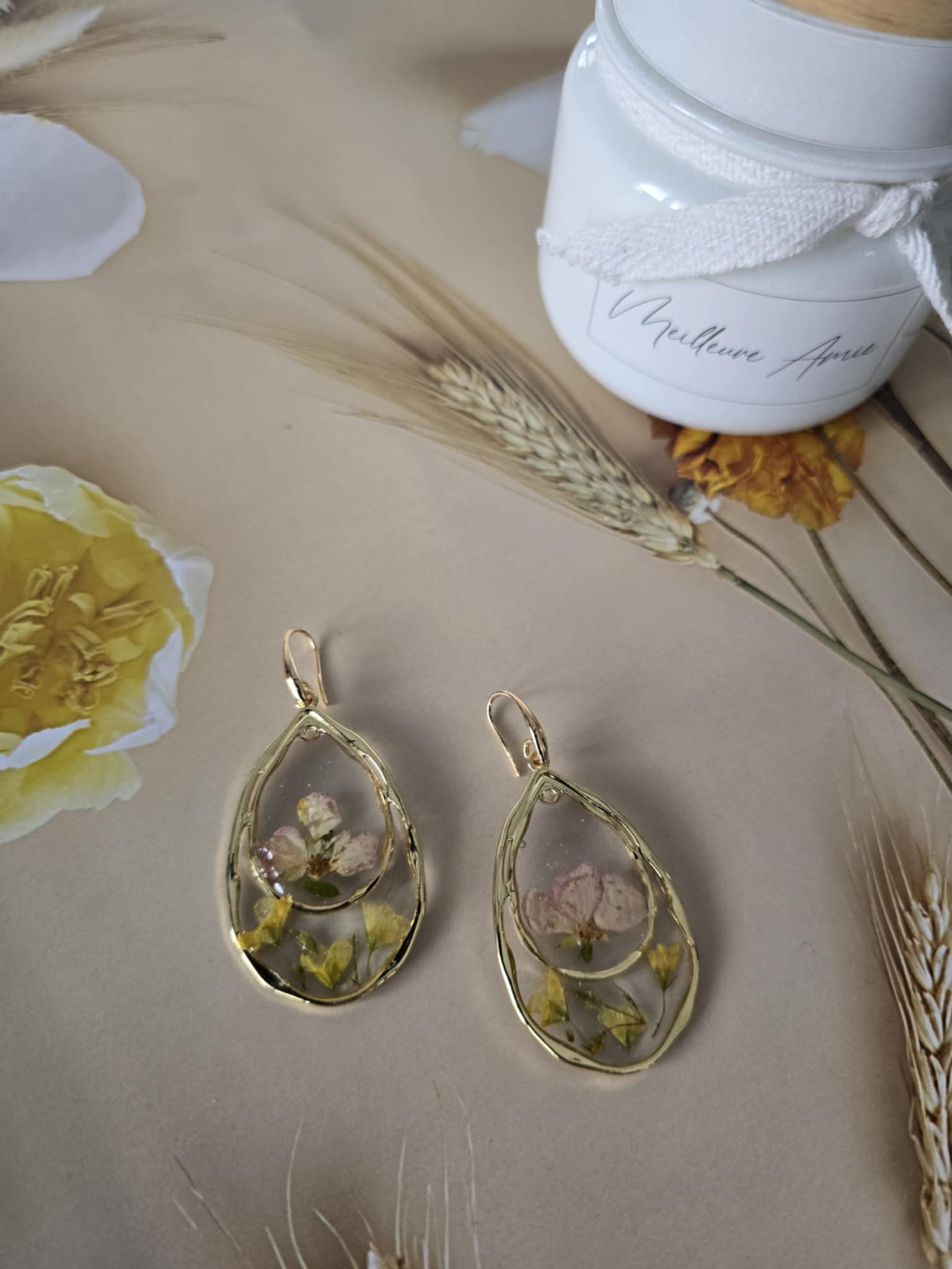 Boucles D'Oreilles Création To_Garal - Argent 925 - Style Percé Poétique - Neuf