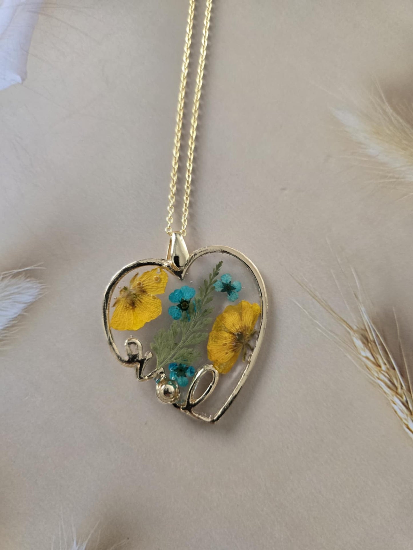 Pendentif love floral