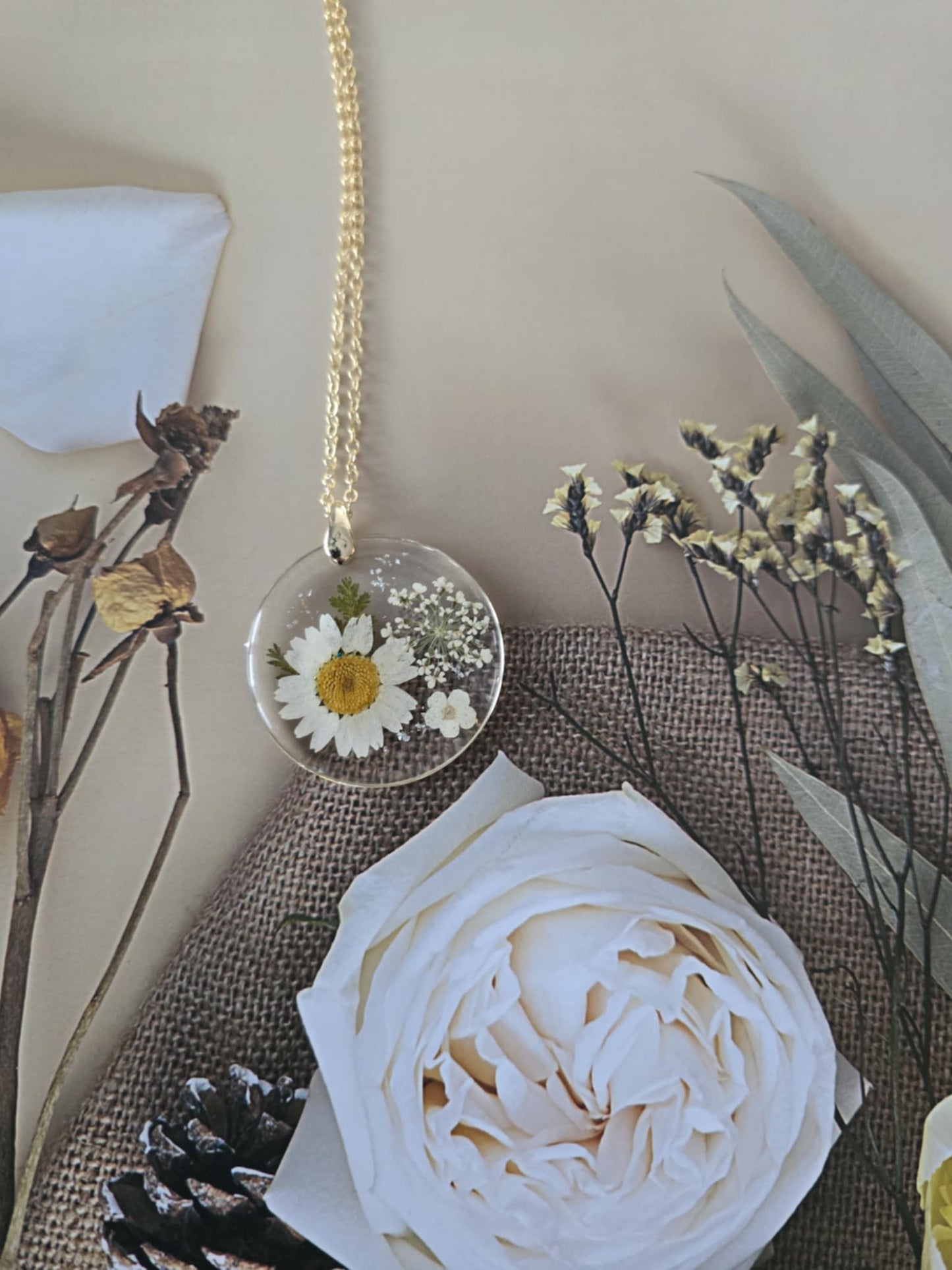 pendentif douce marguerite