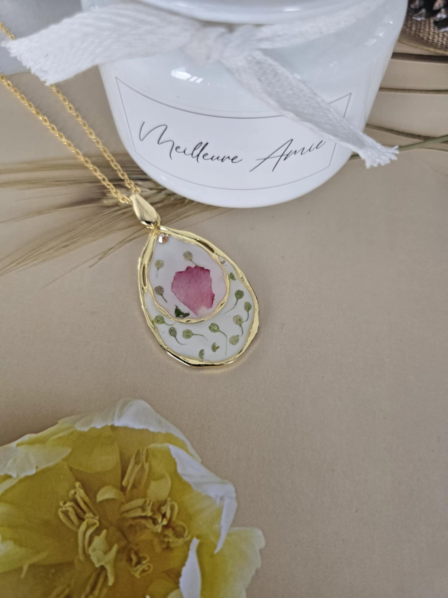 Pendentif jolie douceur florale