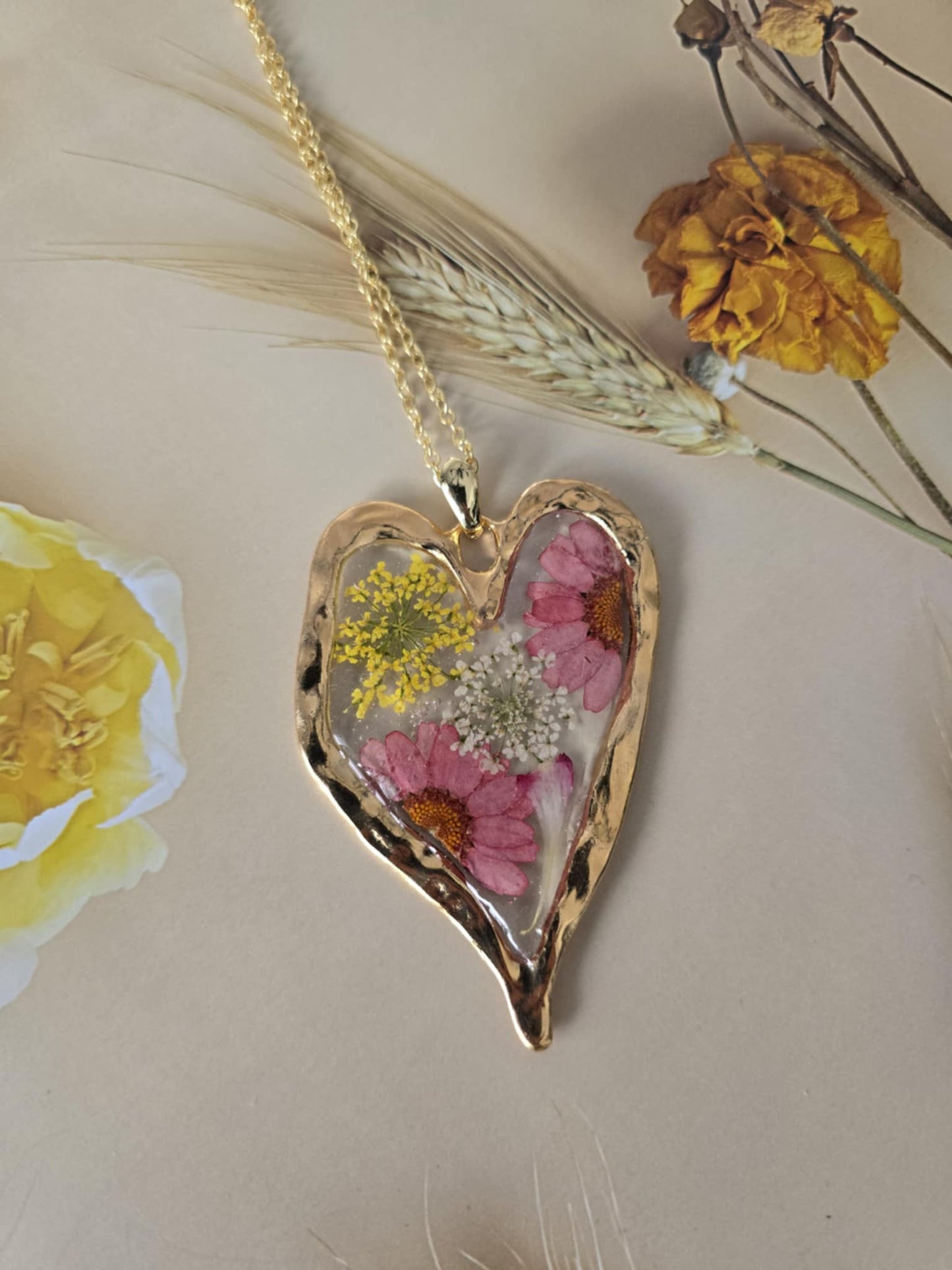 Pendentif grand floral