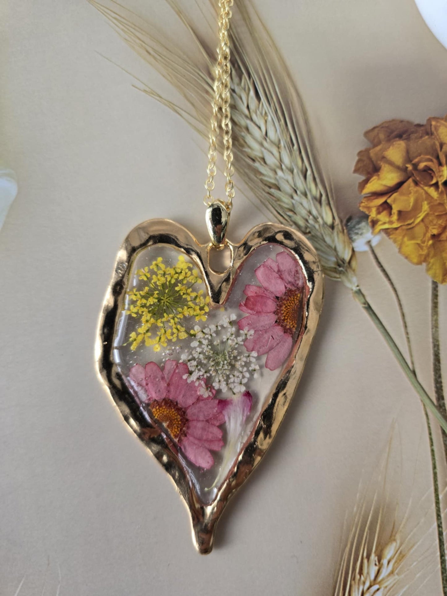 Pendentif grand floral