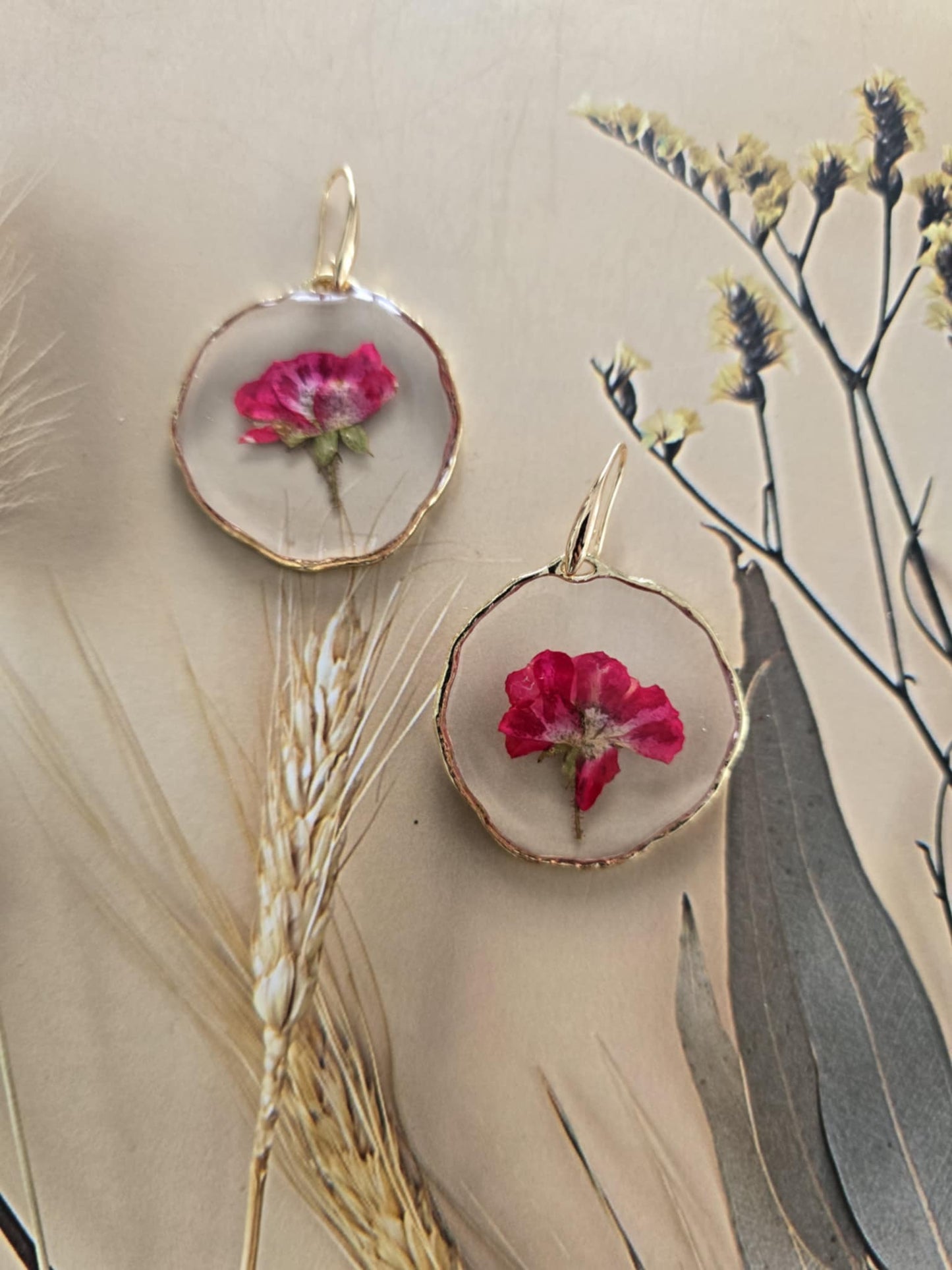 boucles d'oreilles la joie florale