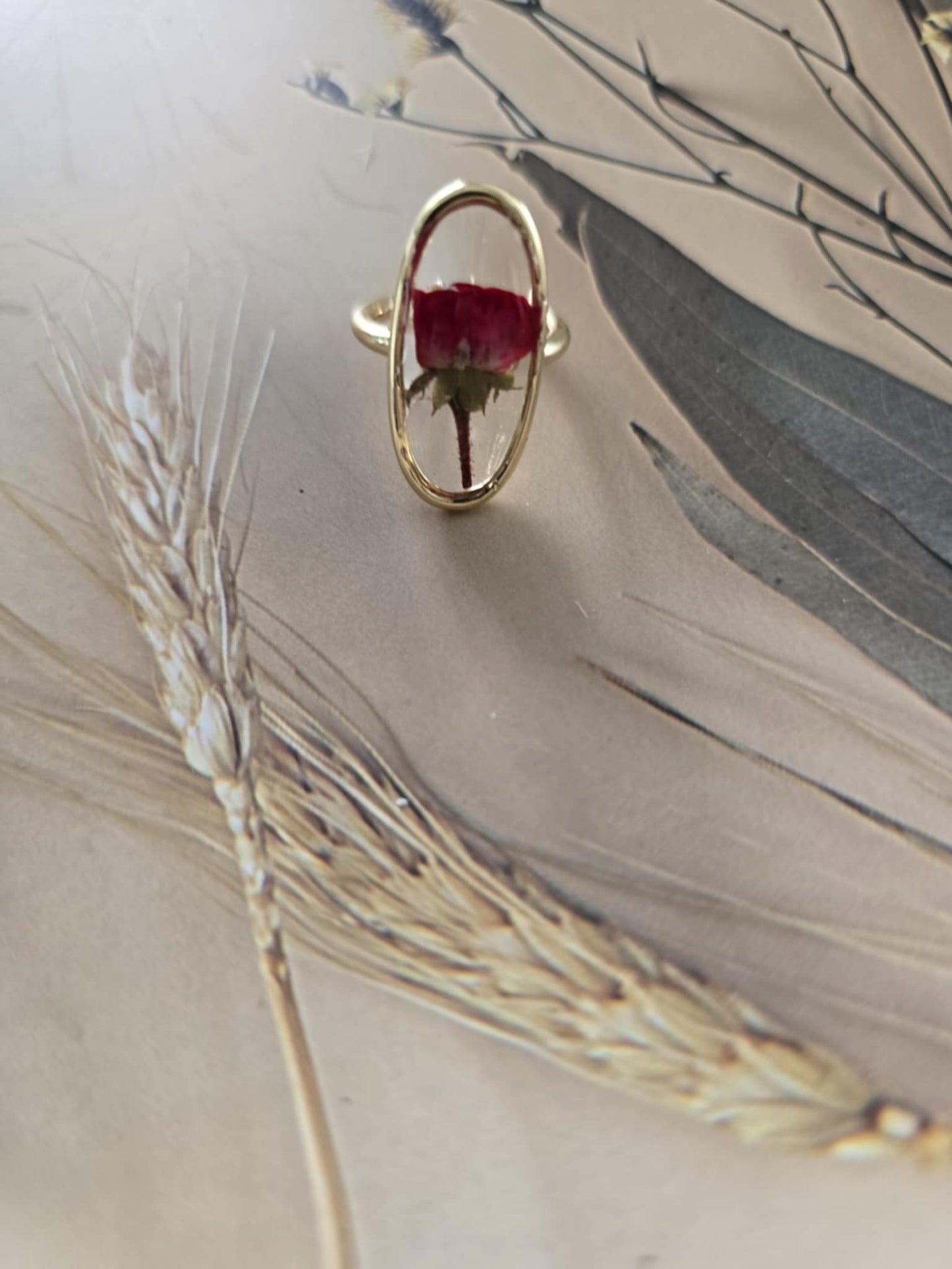 bague floral ajustable mamour