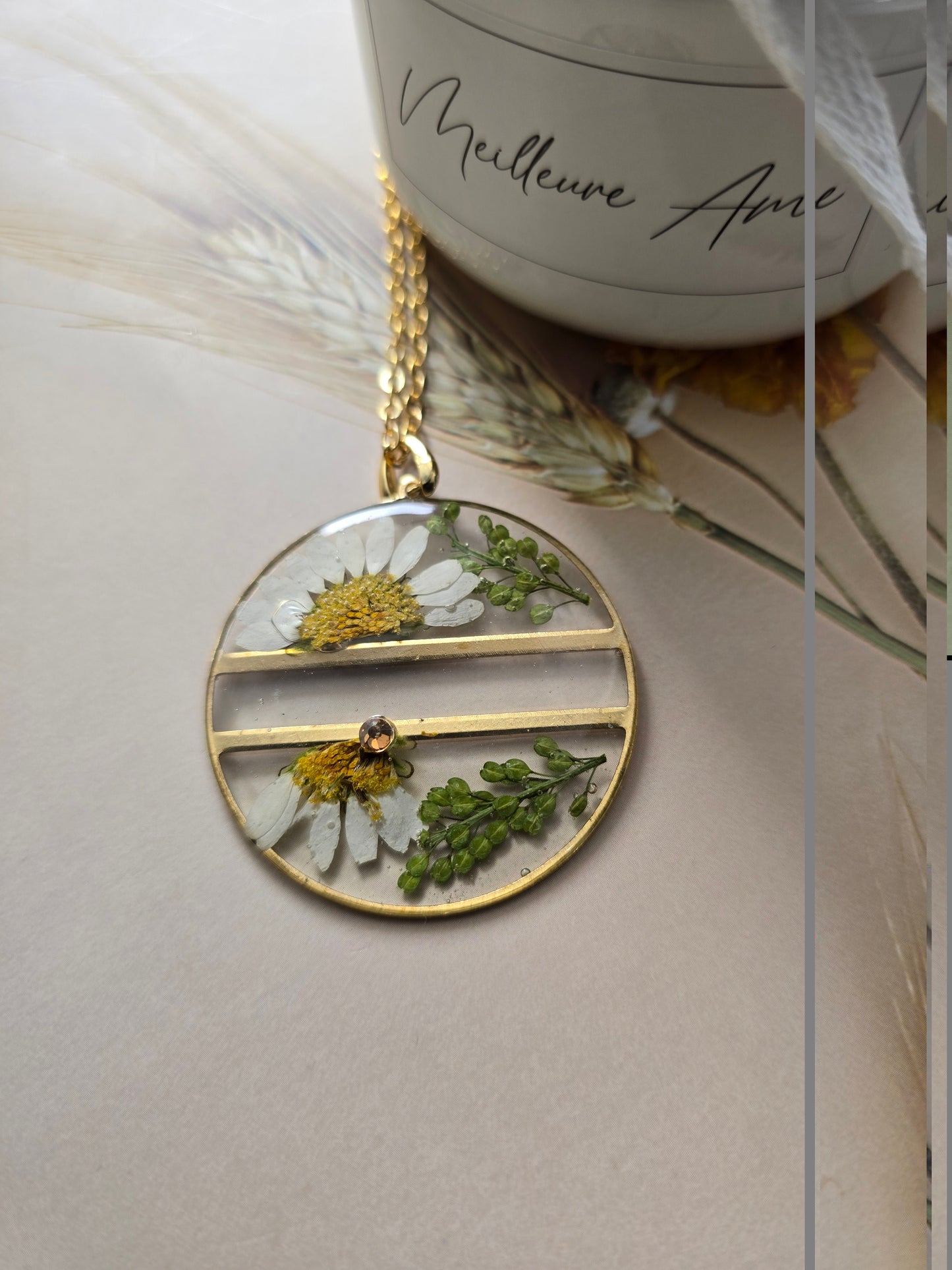 Pendentif l'espérance floral