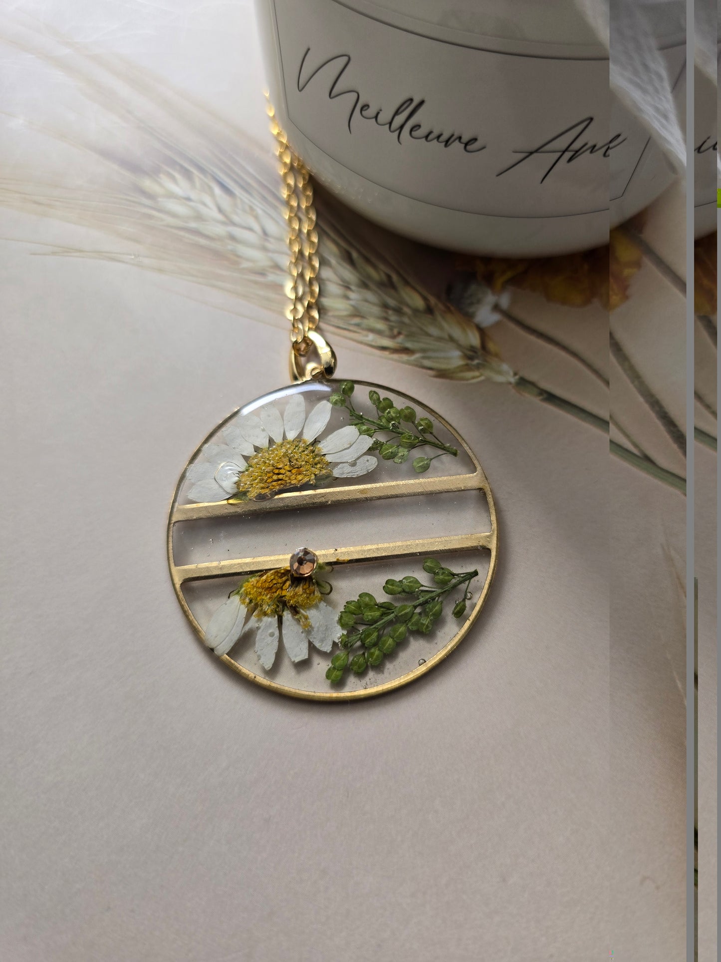 Pendentif l'espérance floral