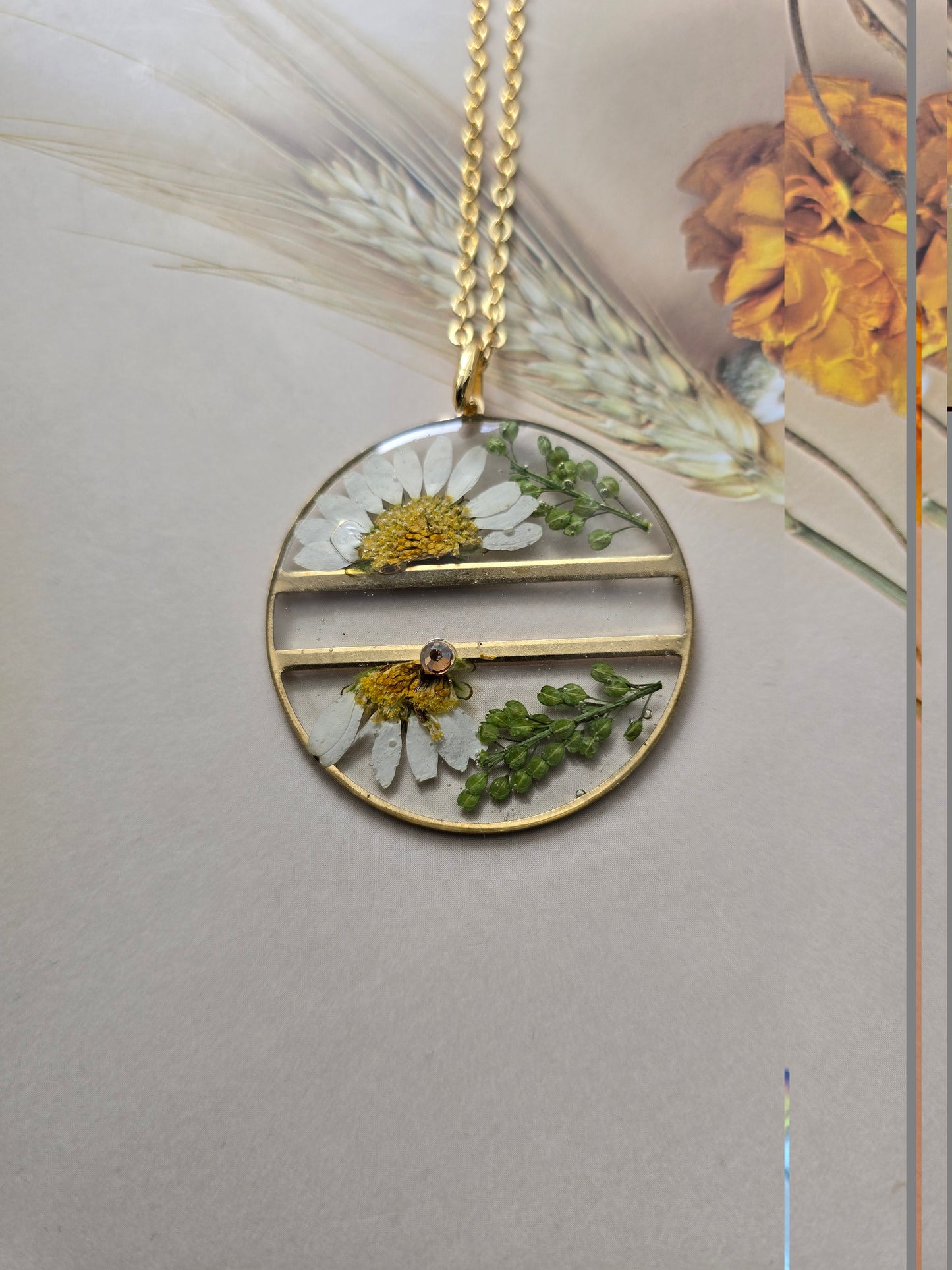 Pendentif l'espérance floral