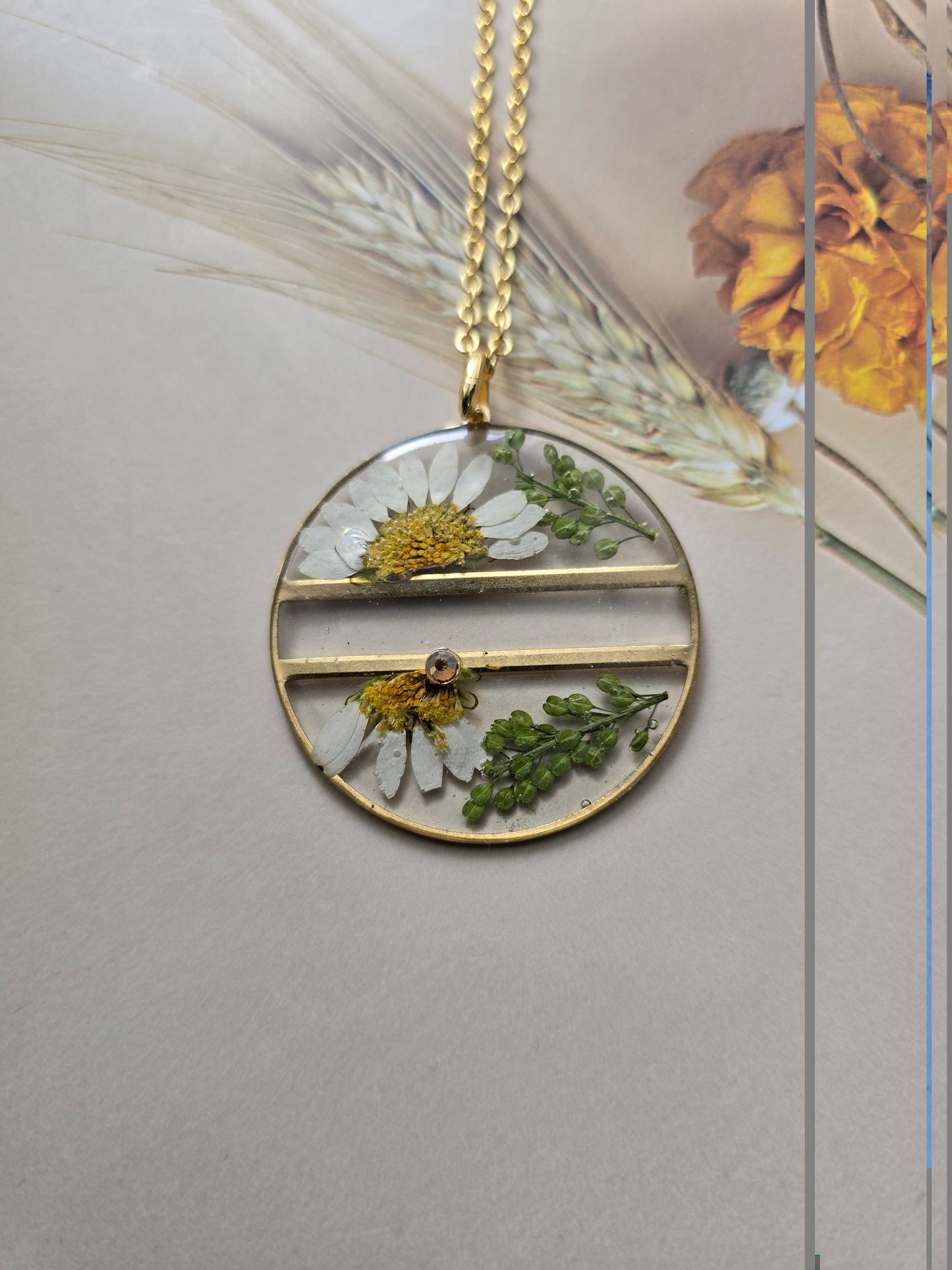 Pendentif l'espérance floral