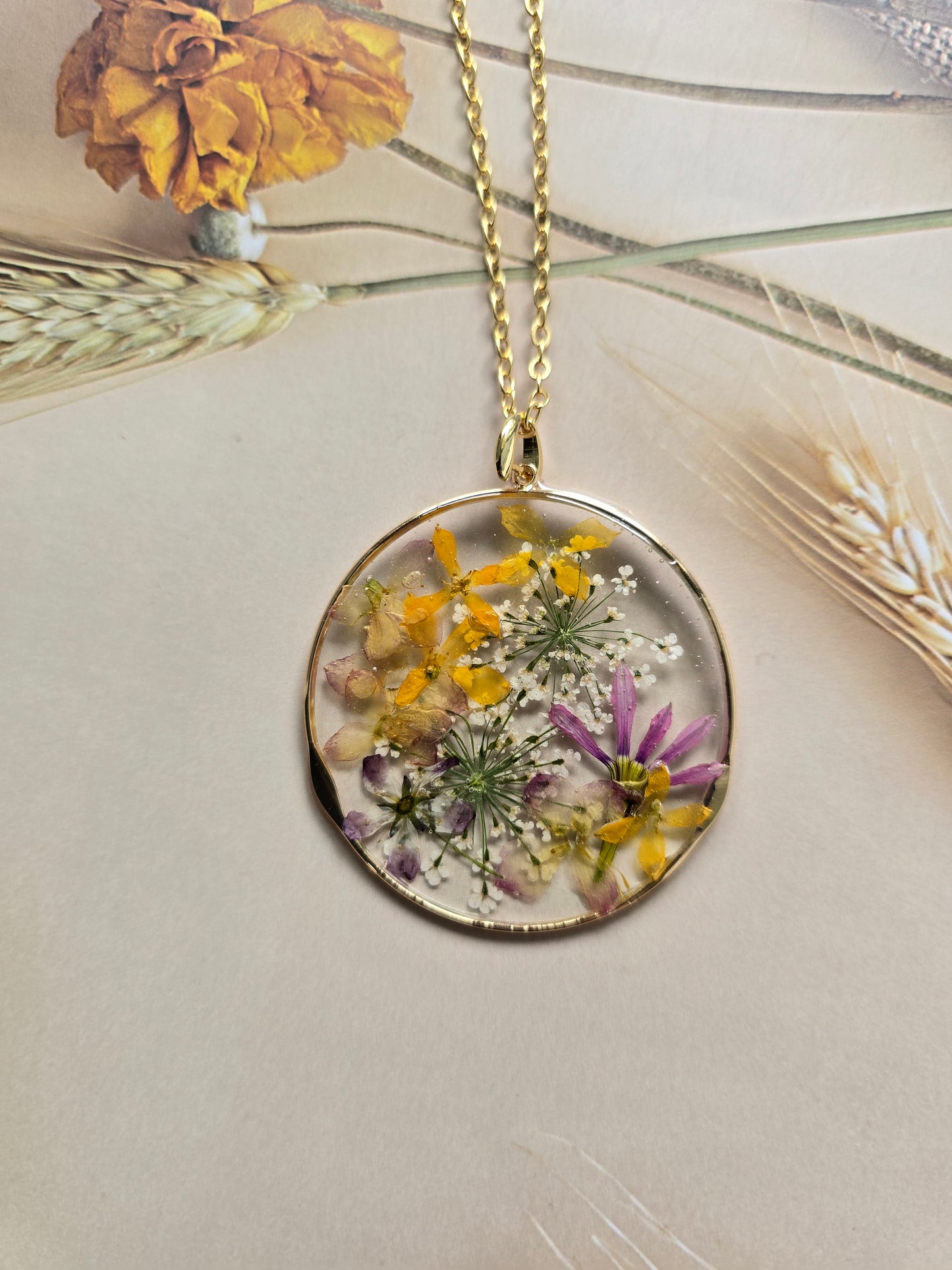 Pendentif orage floral