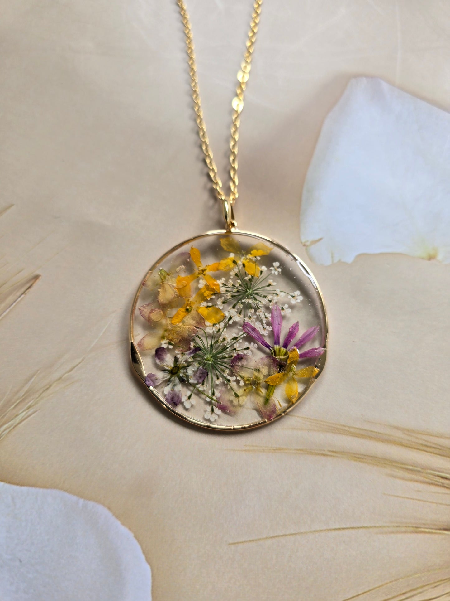 Pendentif orage floral