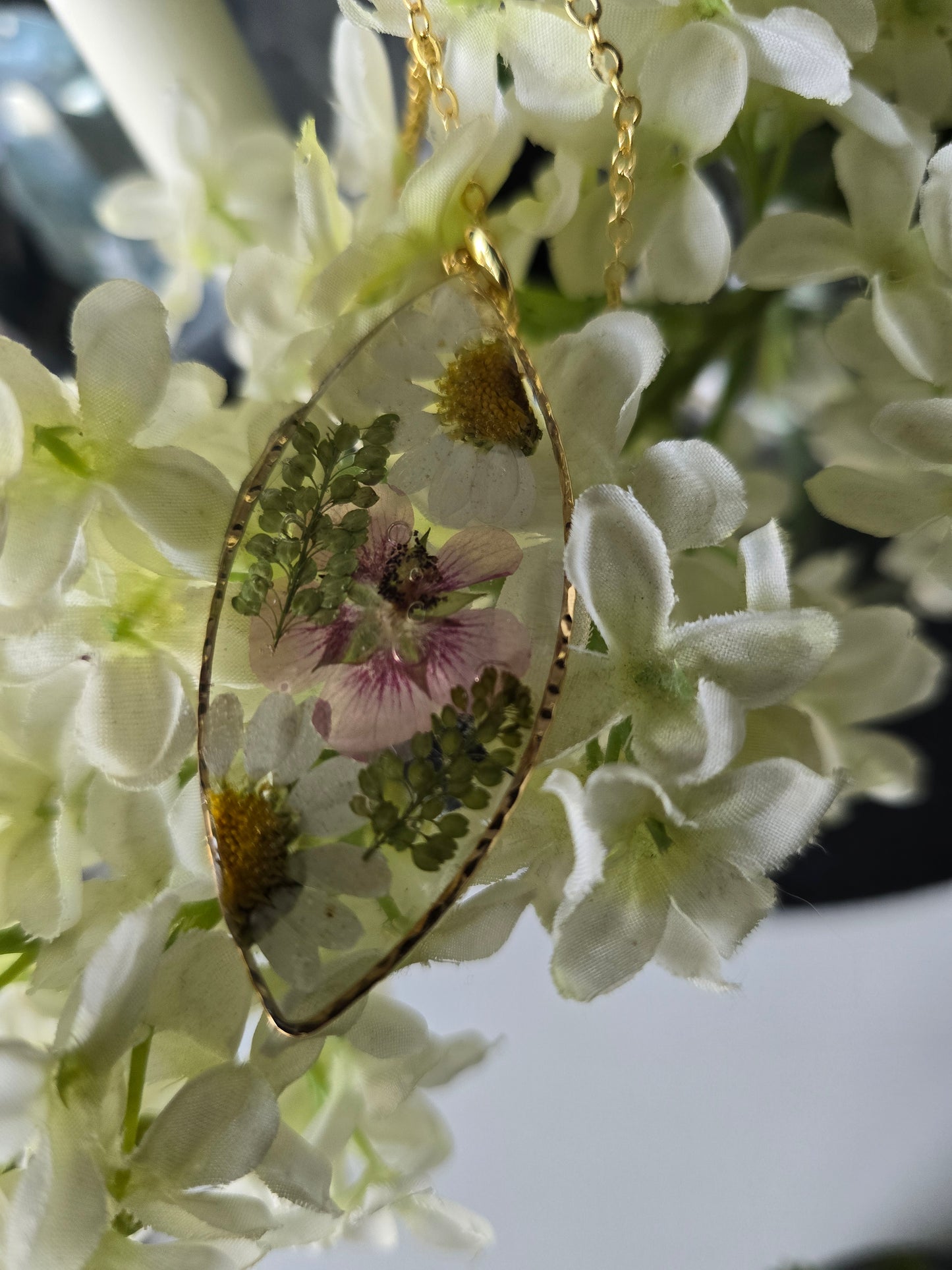 pendentif charmante romance floral