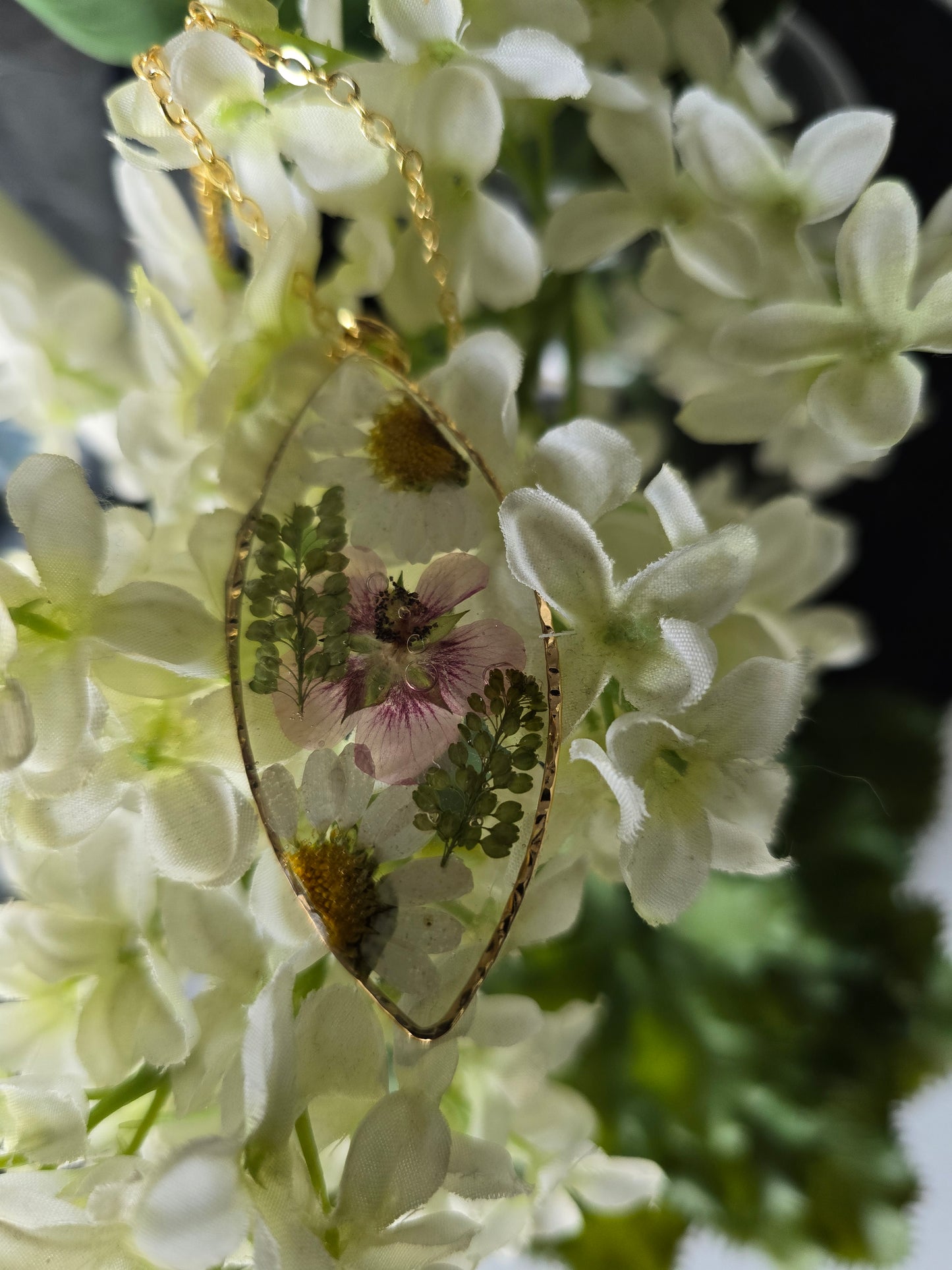 pendentif charmante romance floral