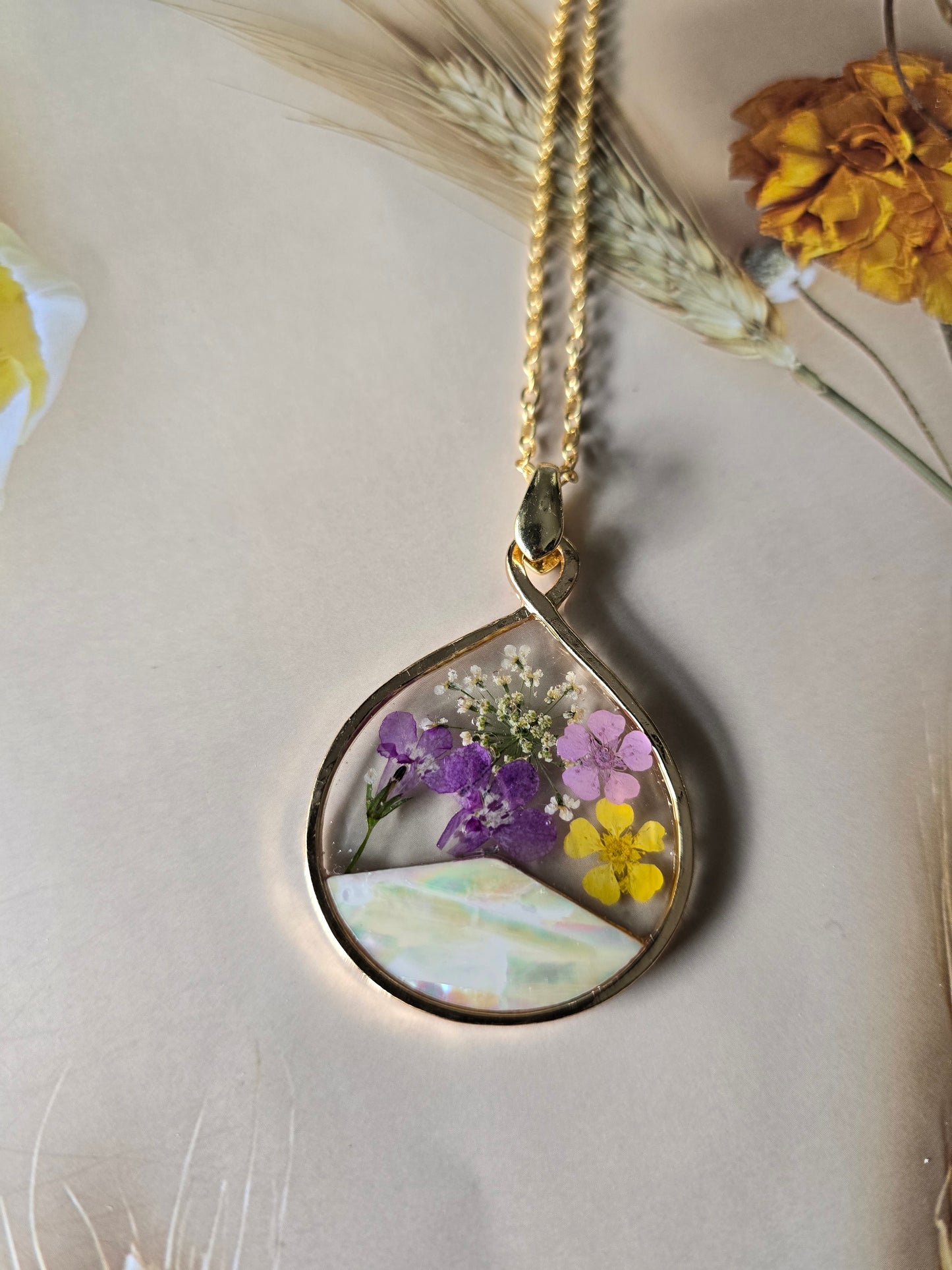 pendentif floral aventure