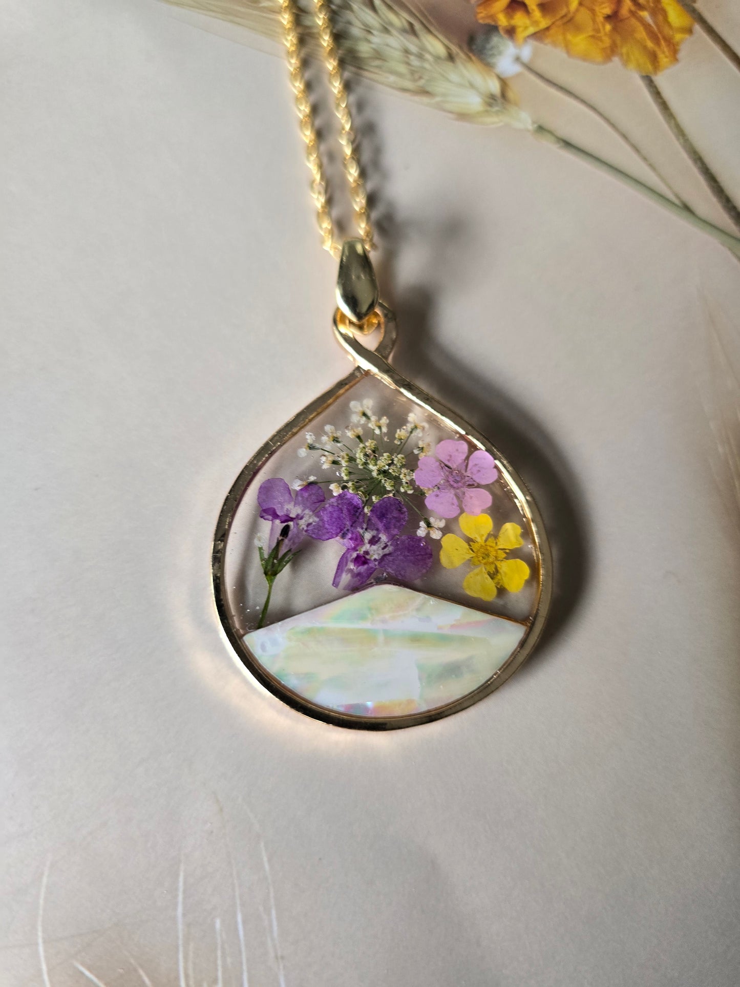 pendentif floral aventure