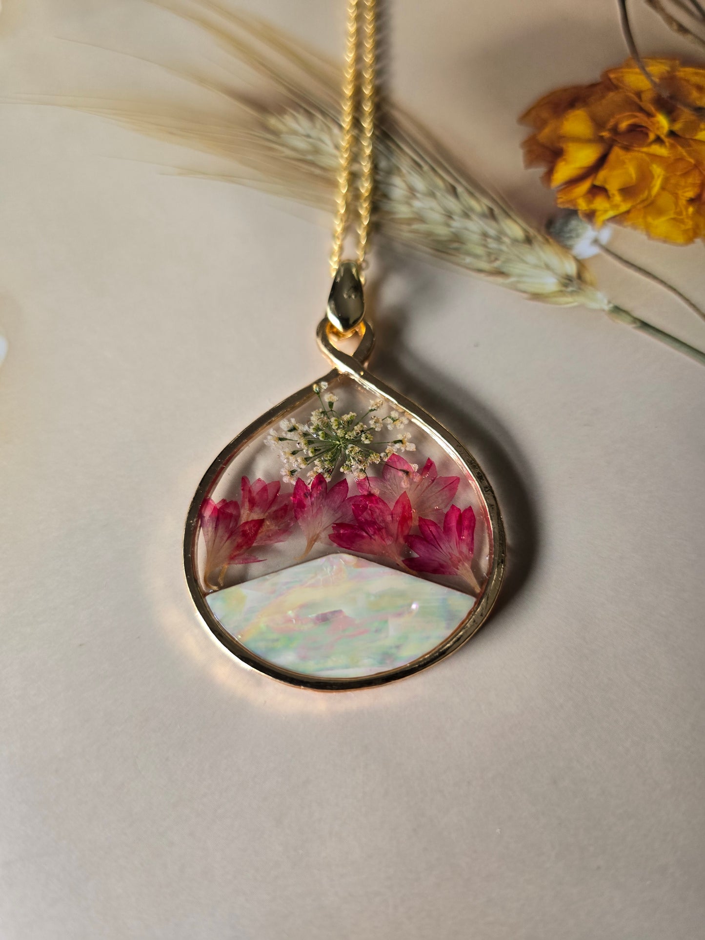 pendentif floral tendre moment