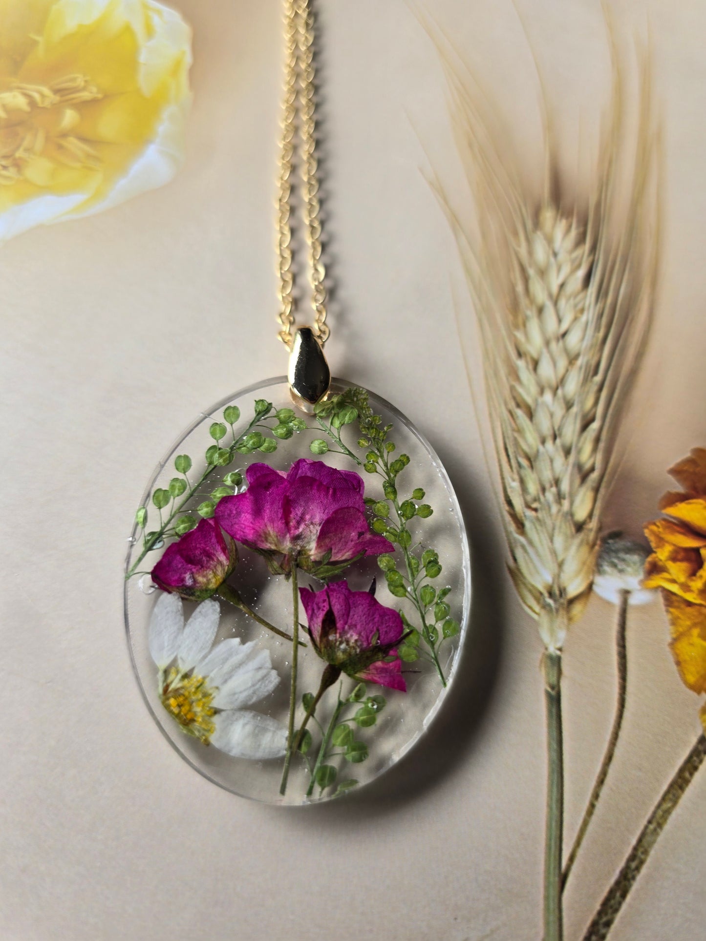 pendentif floral beauté