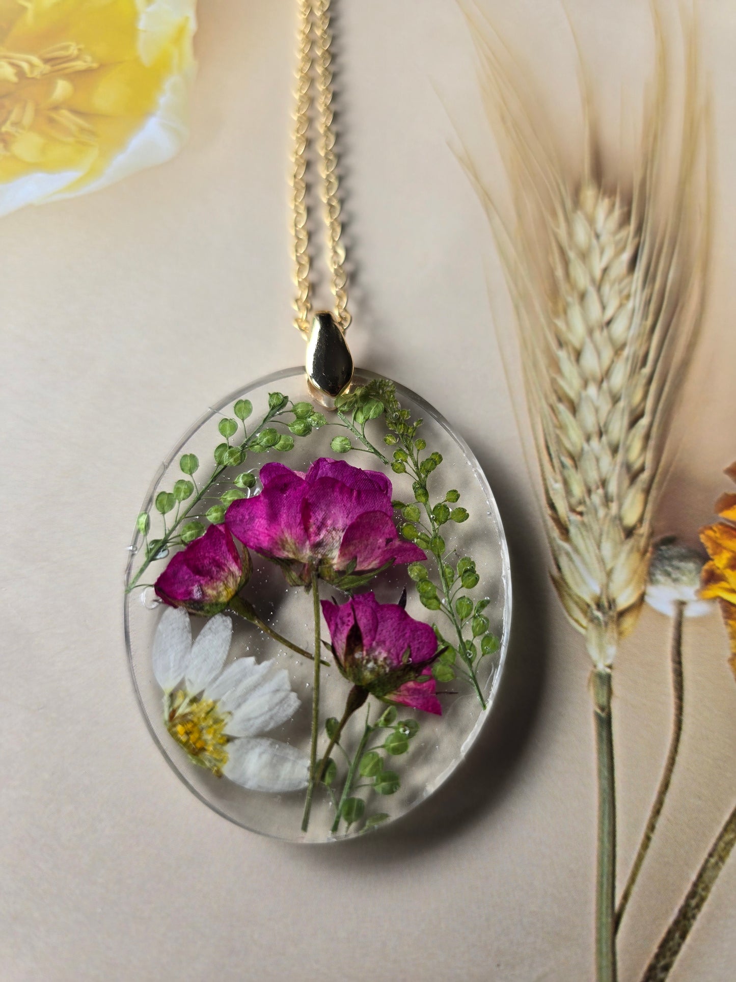 pendentif floral beauté