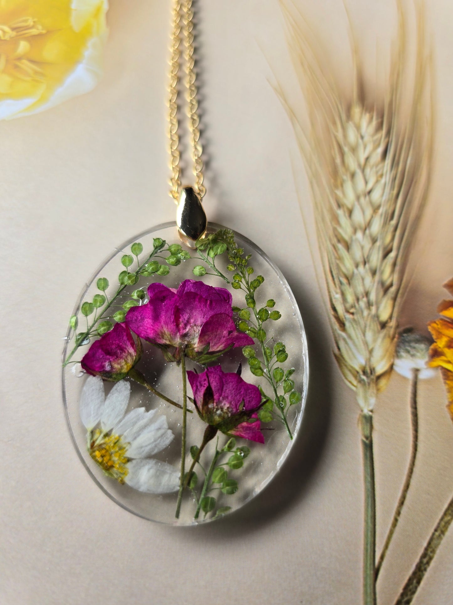 pendentif floral beauté