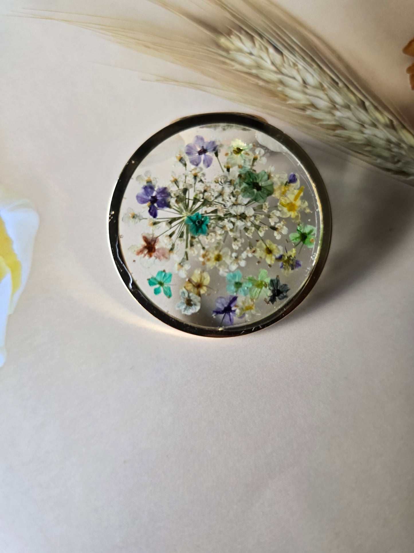 bague de fantaisie ajustable moment floral