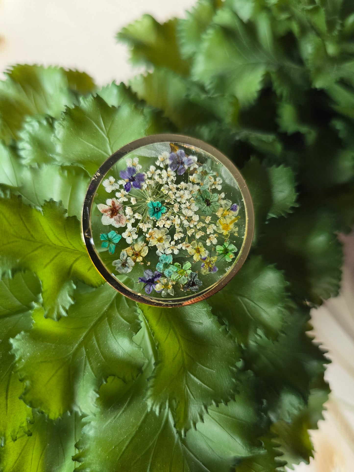 bague de fantaisie ajustable moment floral