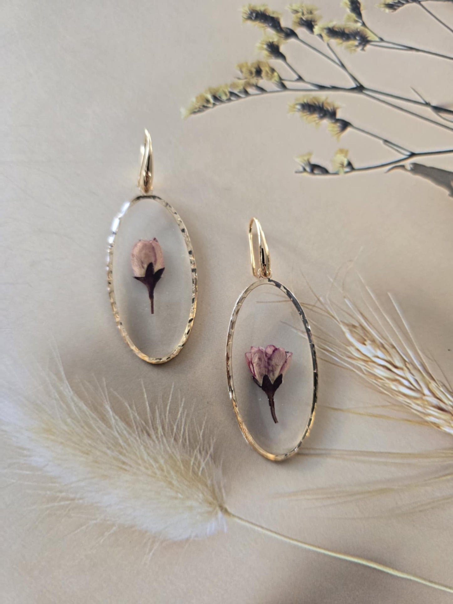 Boucles d'oreille florales charmeuse