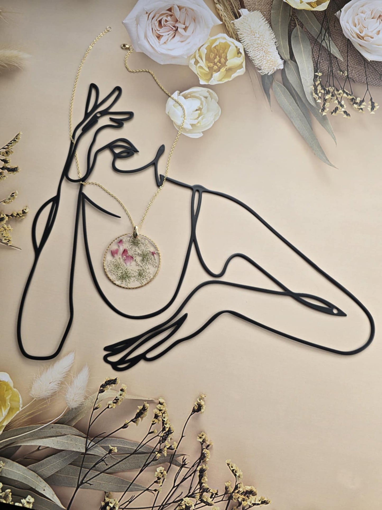 Pendentif brise floral