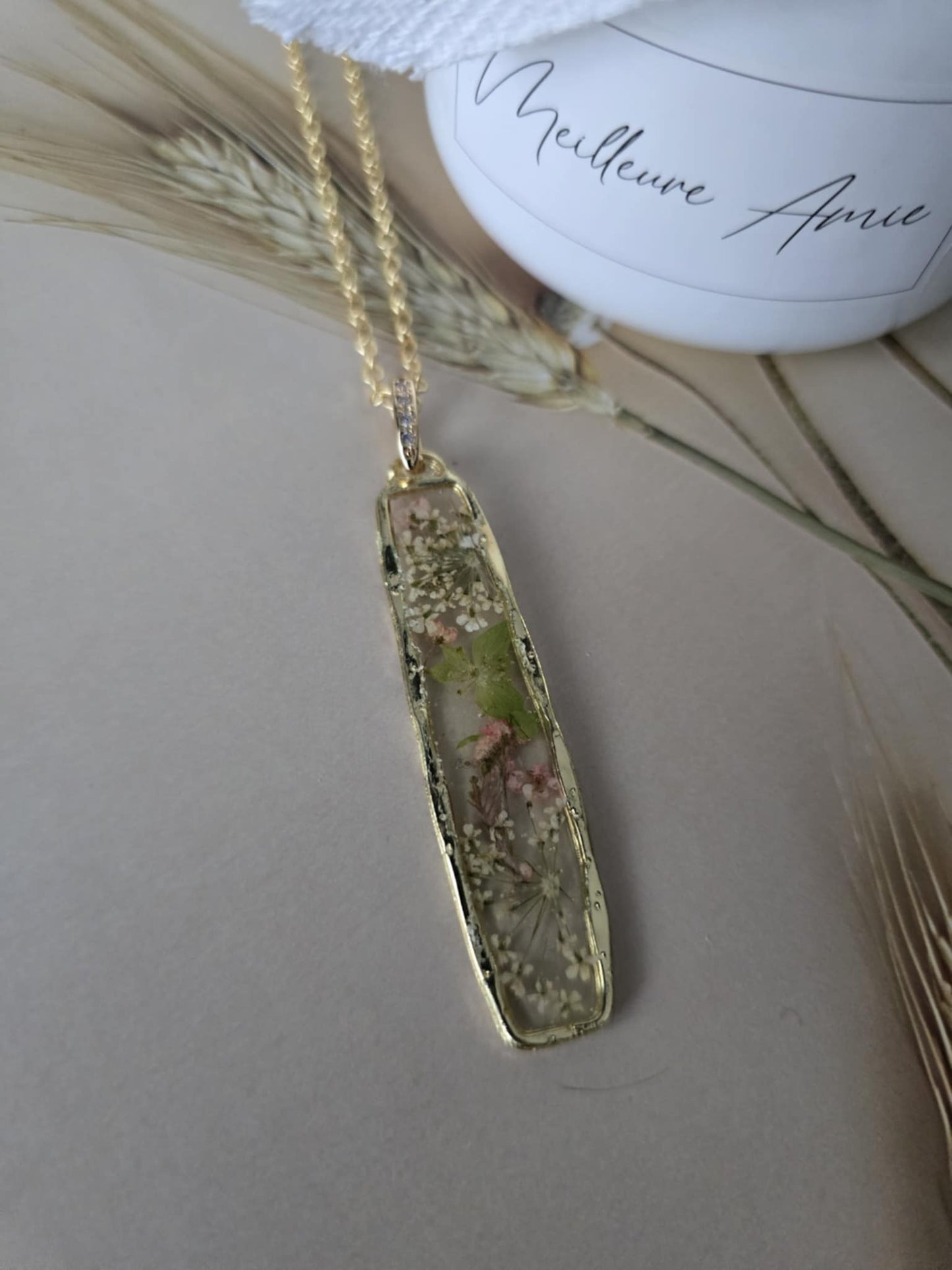 pendentif floral campagne