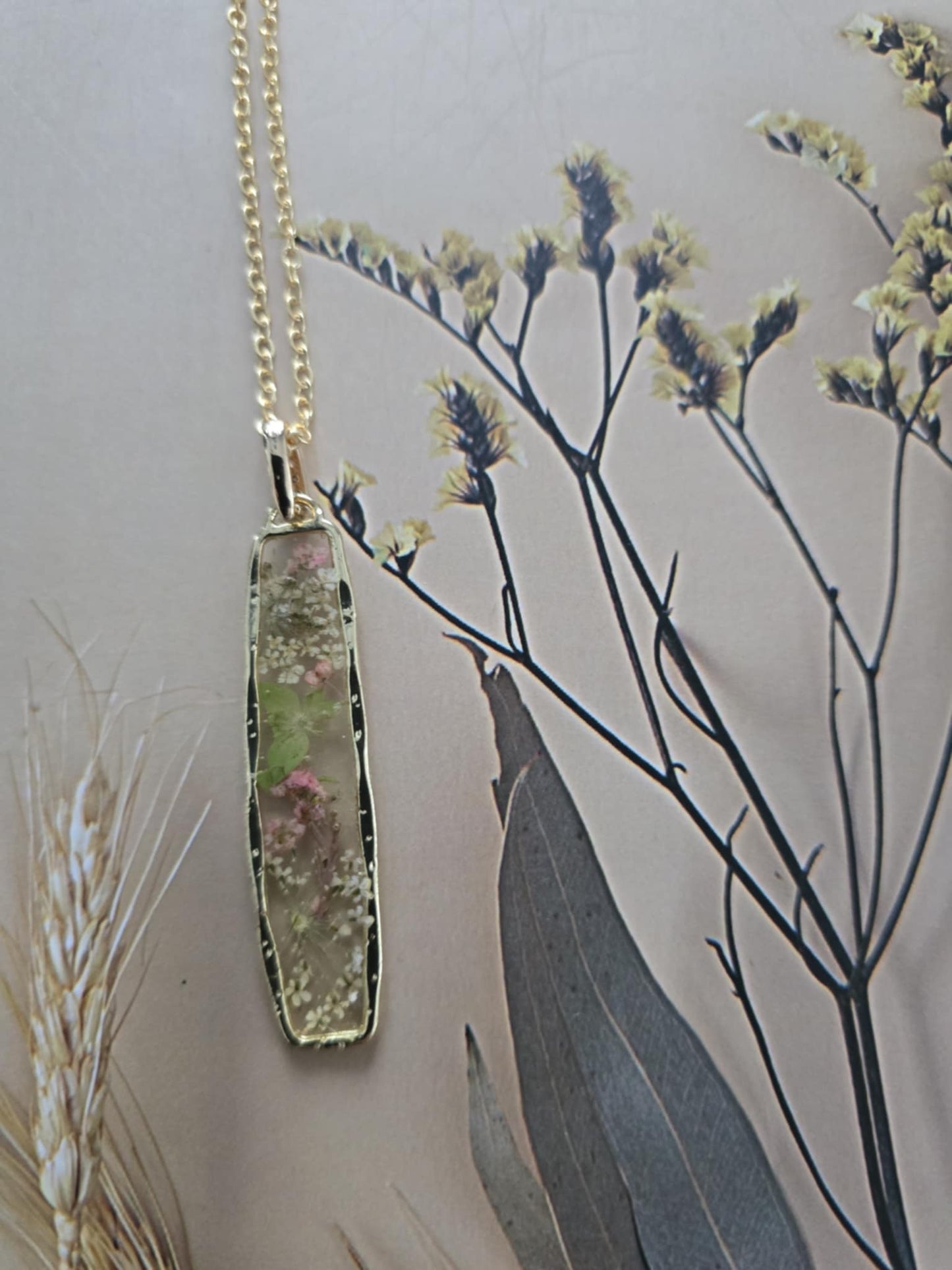 pendentif floral campagne