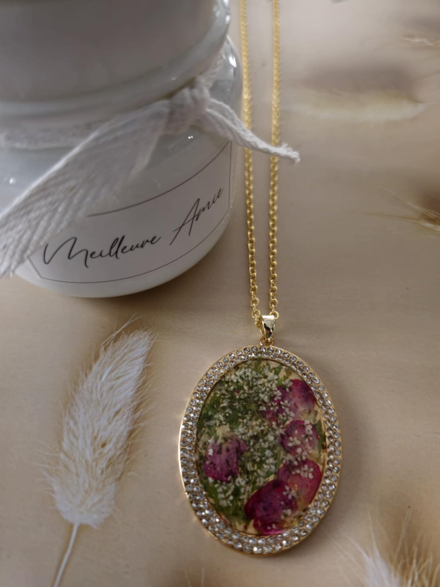 Pendentif éclat de fleurs
