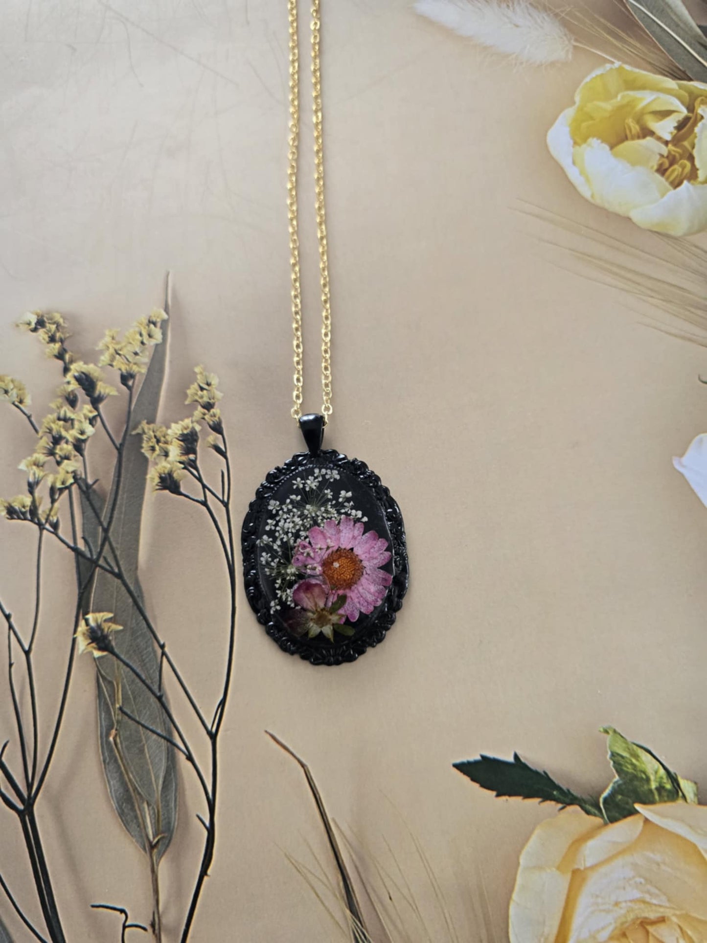 Pendentif floral douce