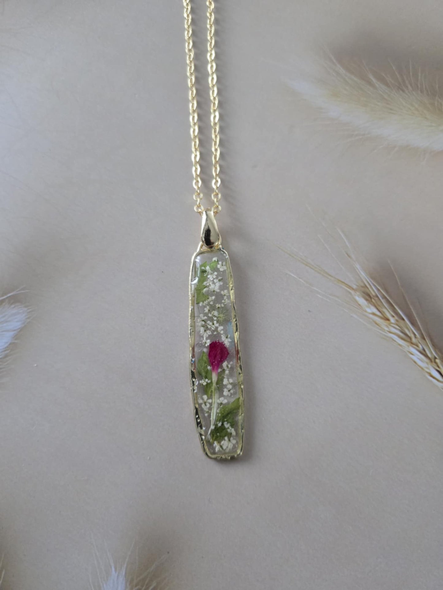 pendentif pétale de rose