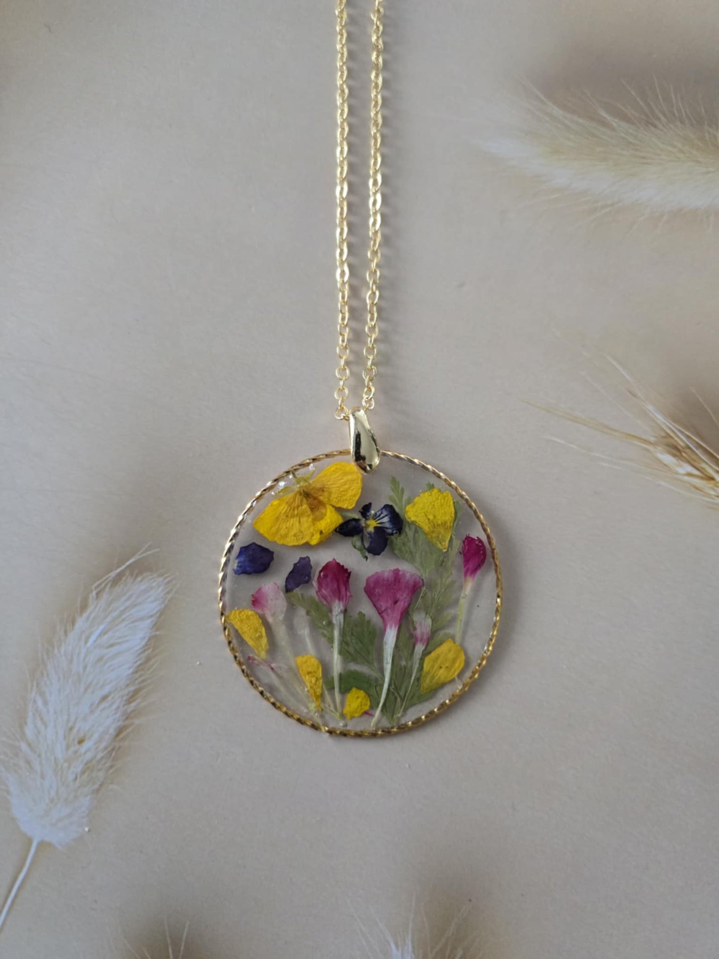 pendentif floral des champs