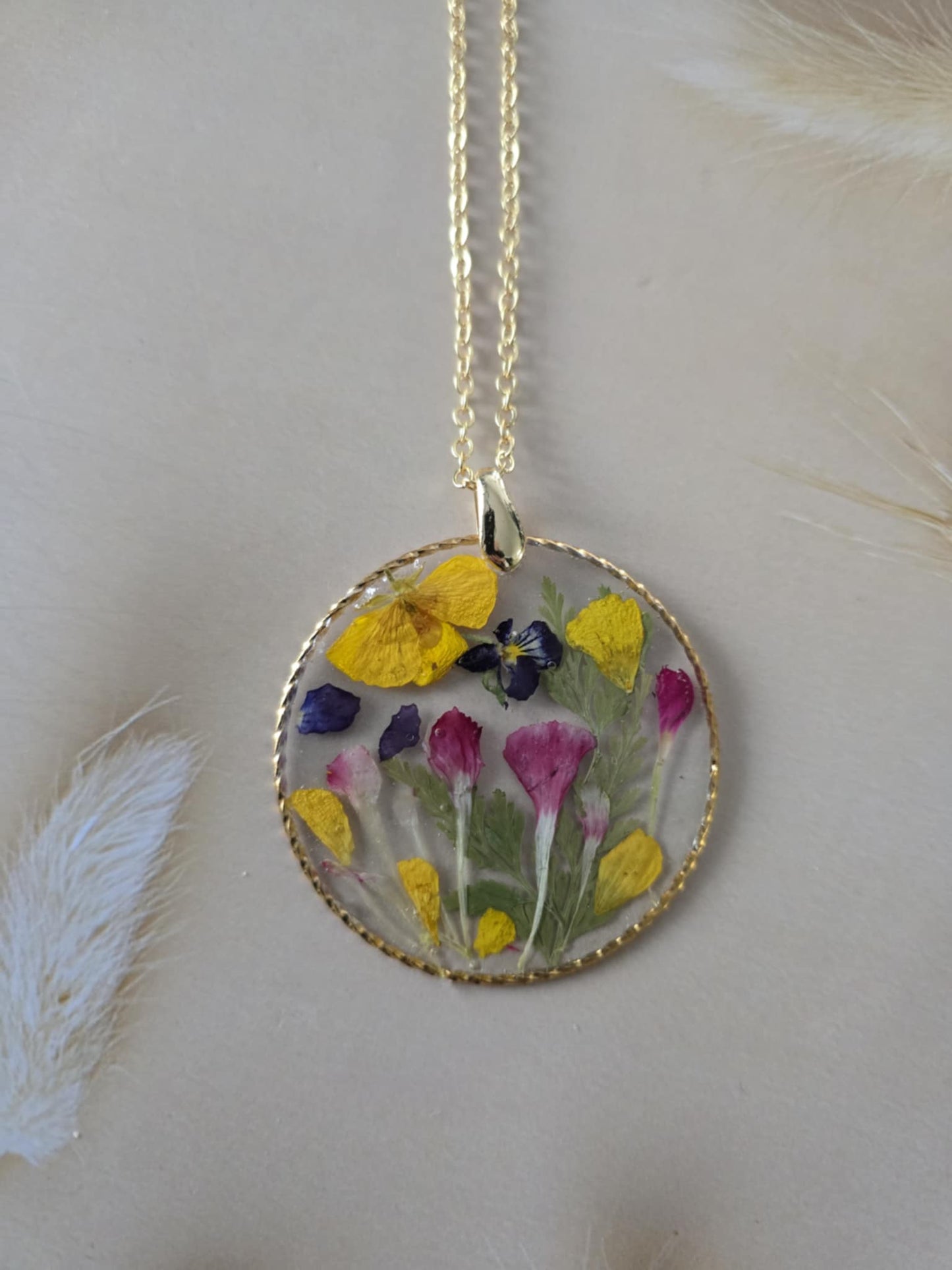 pendentif floral des champs