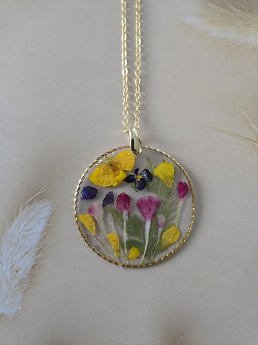 pendentif floral des champs