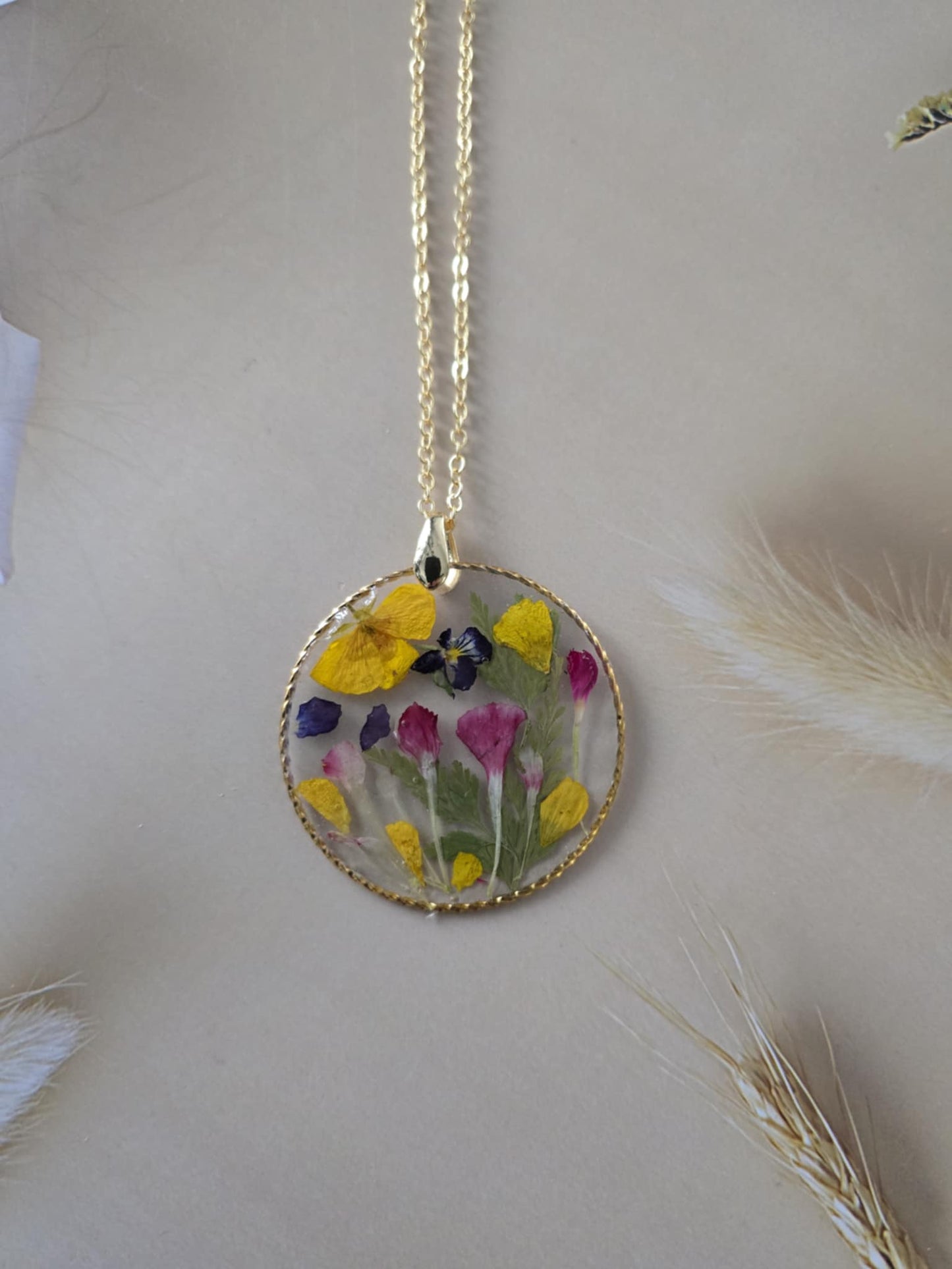 pendentif floral des champs