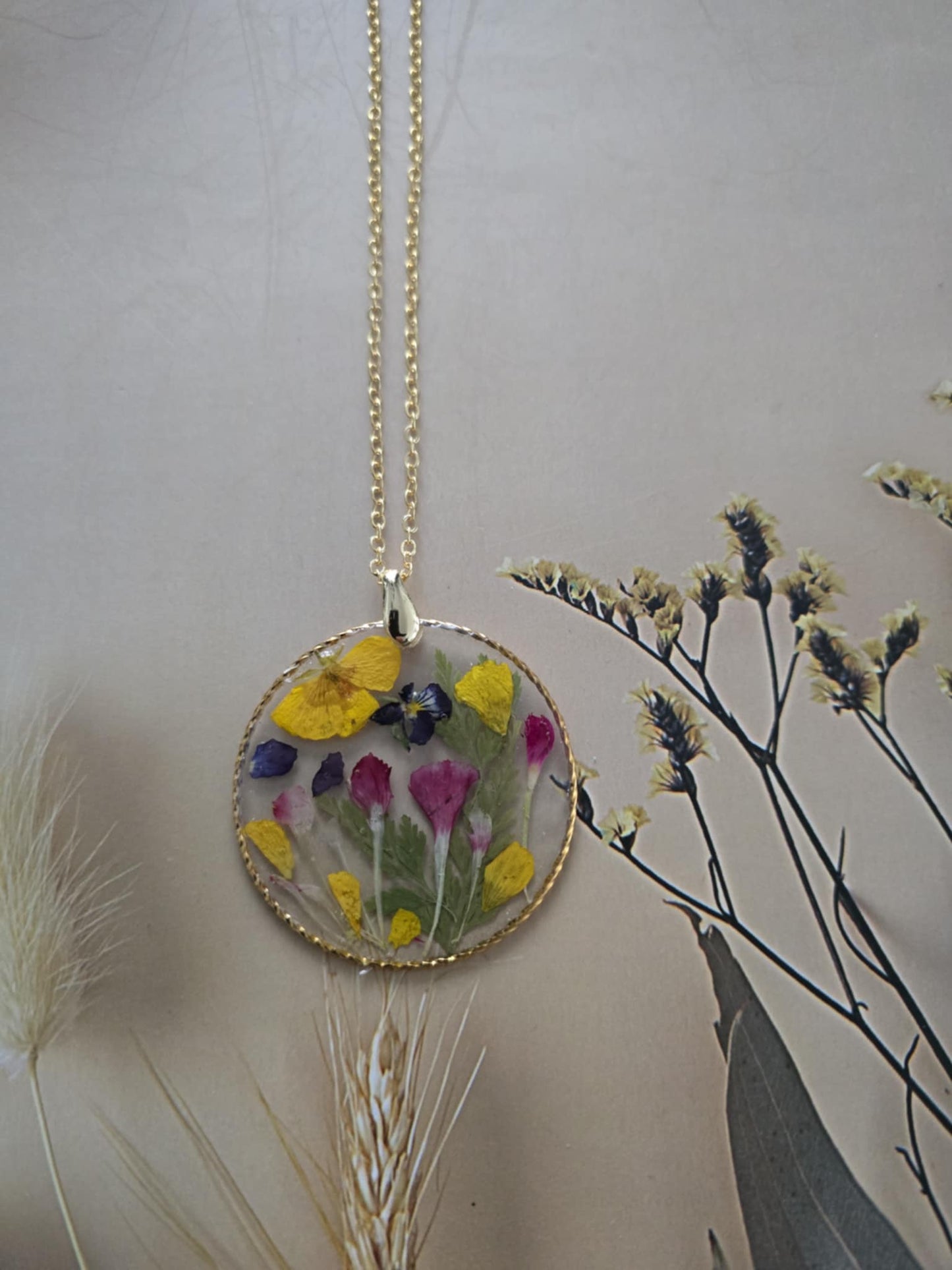 pendentif floral des champs