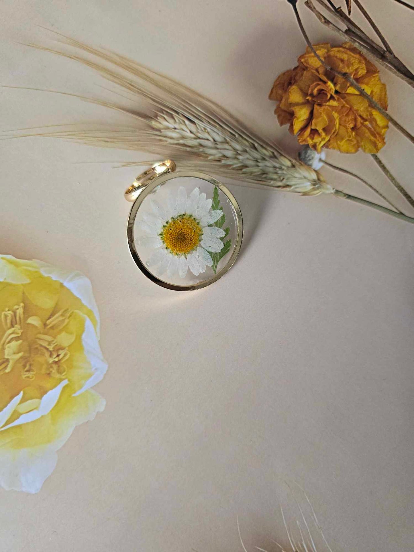 Bague de fantaisie marguerite génial