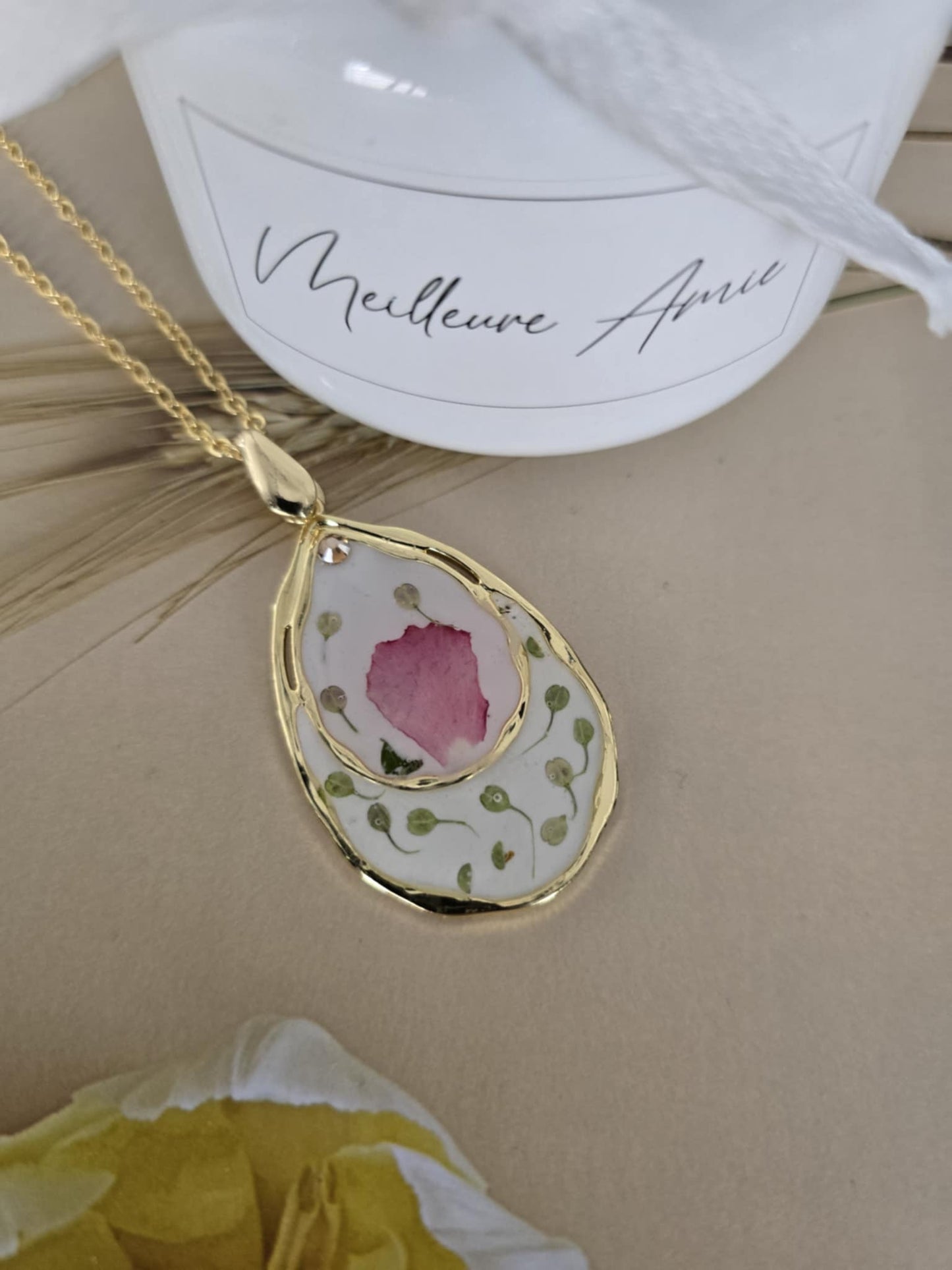 Pendentif jolie douceur florale