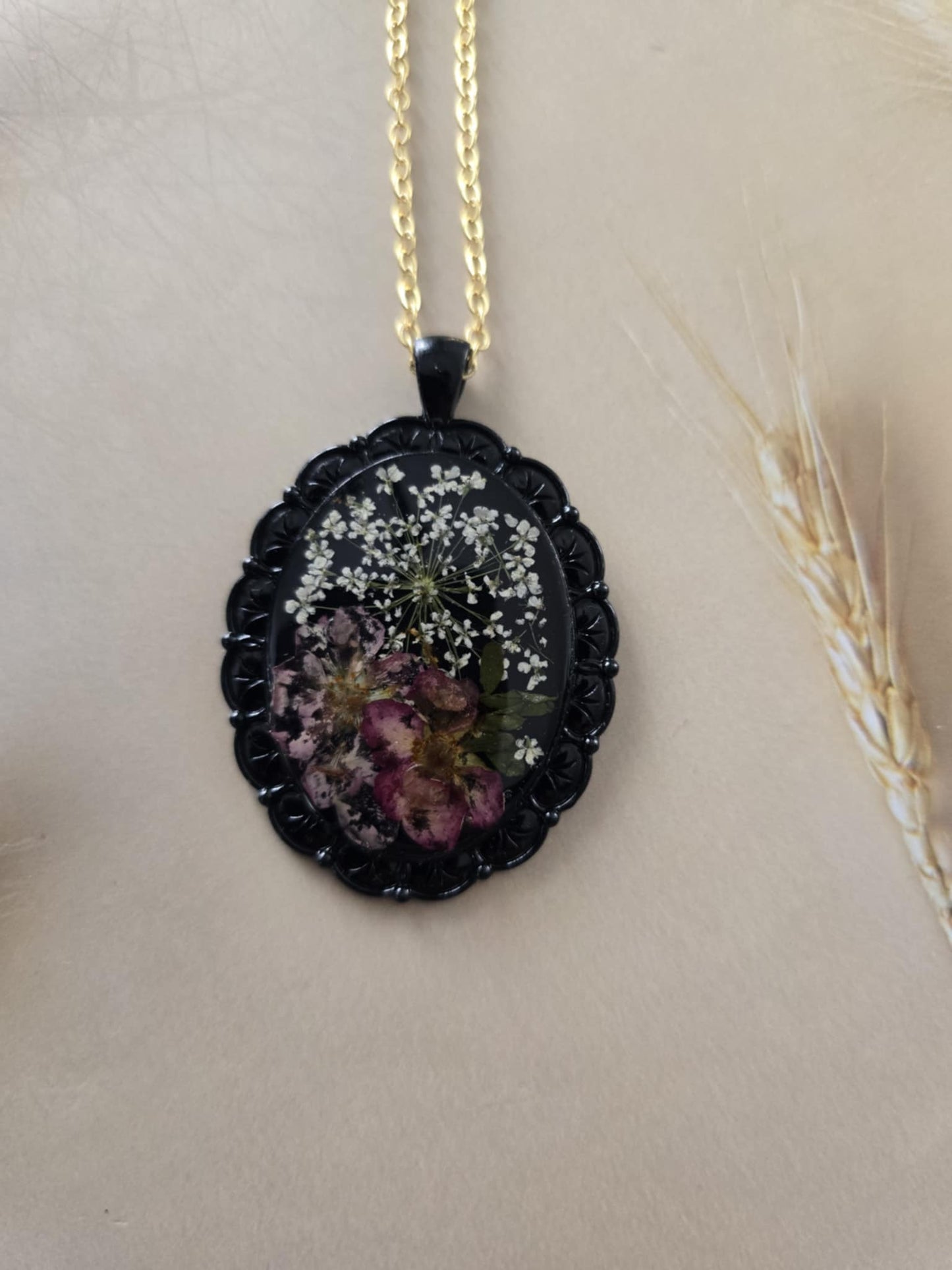 Pendentif floral tendance