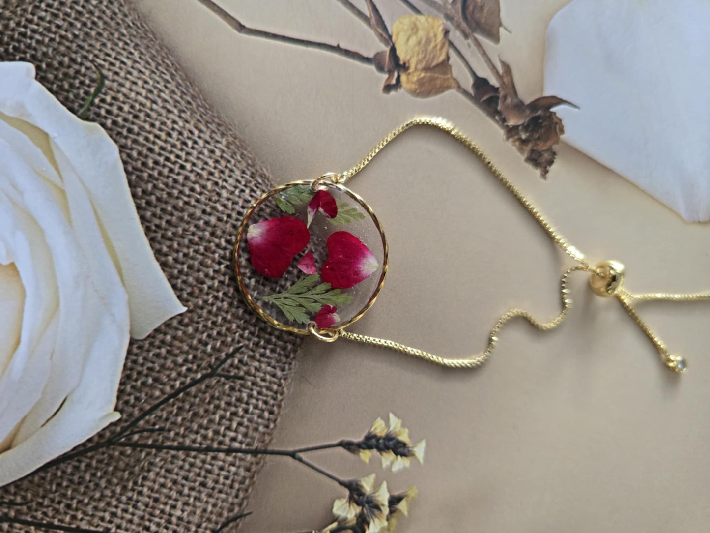 bracelet ajustable floral de l'espérance