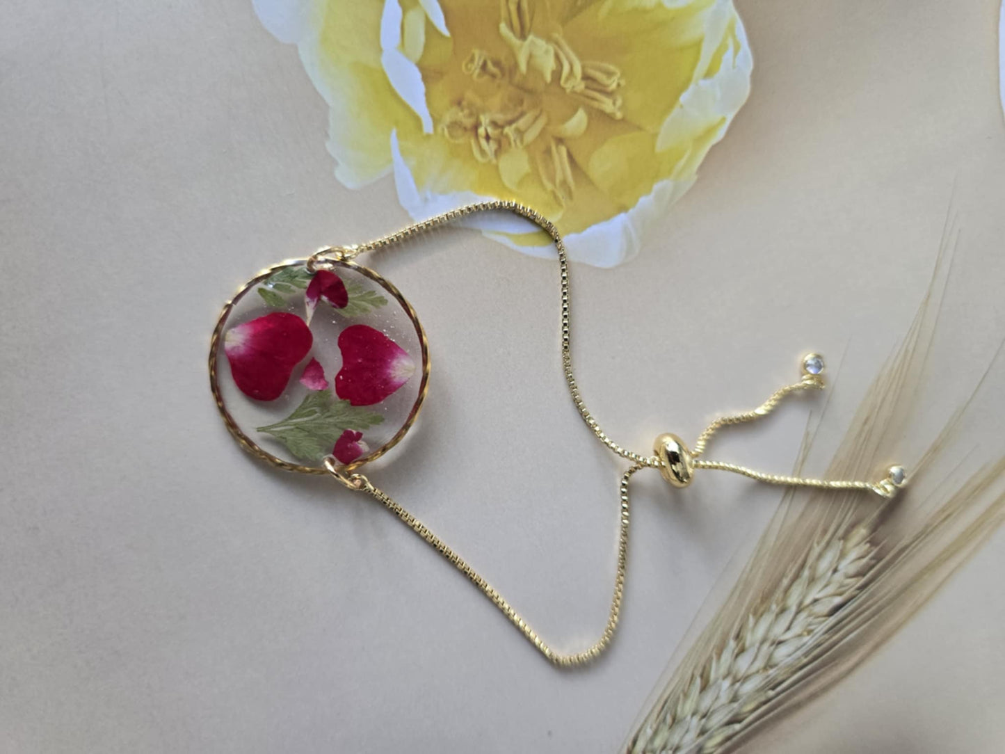 bracelet ajustable floral de l'espérance