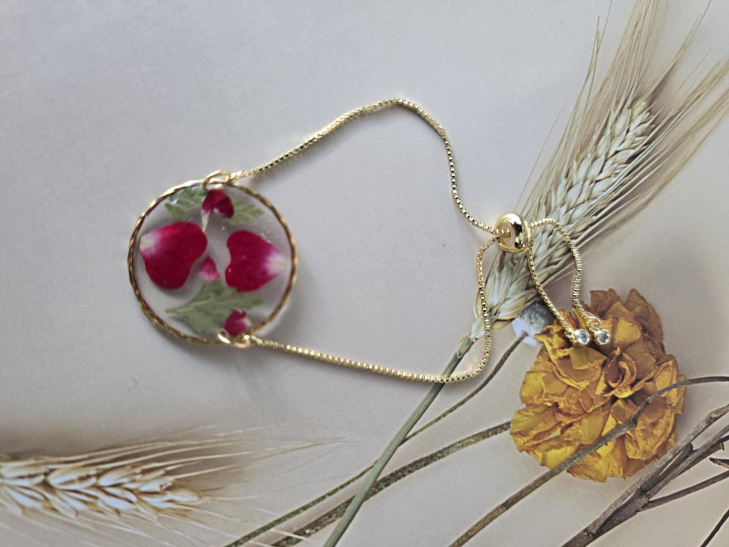 bracelet ajustable floral de l'espérance