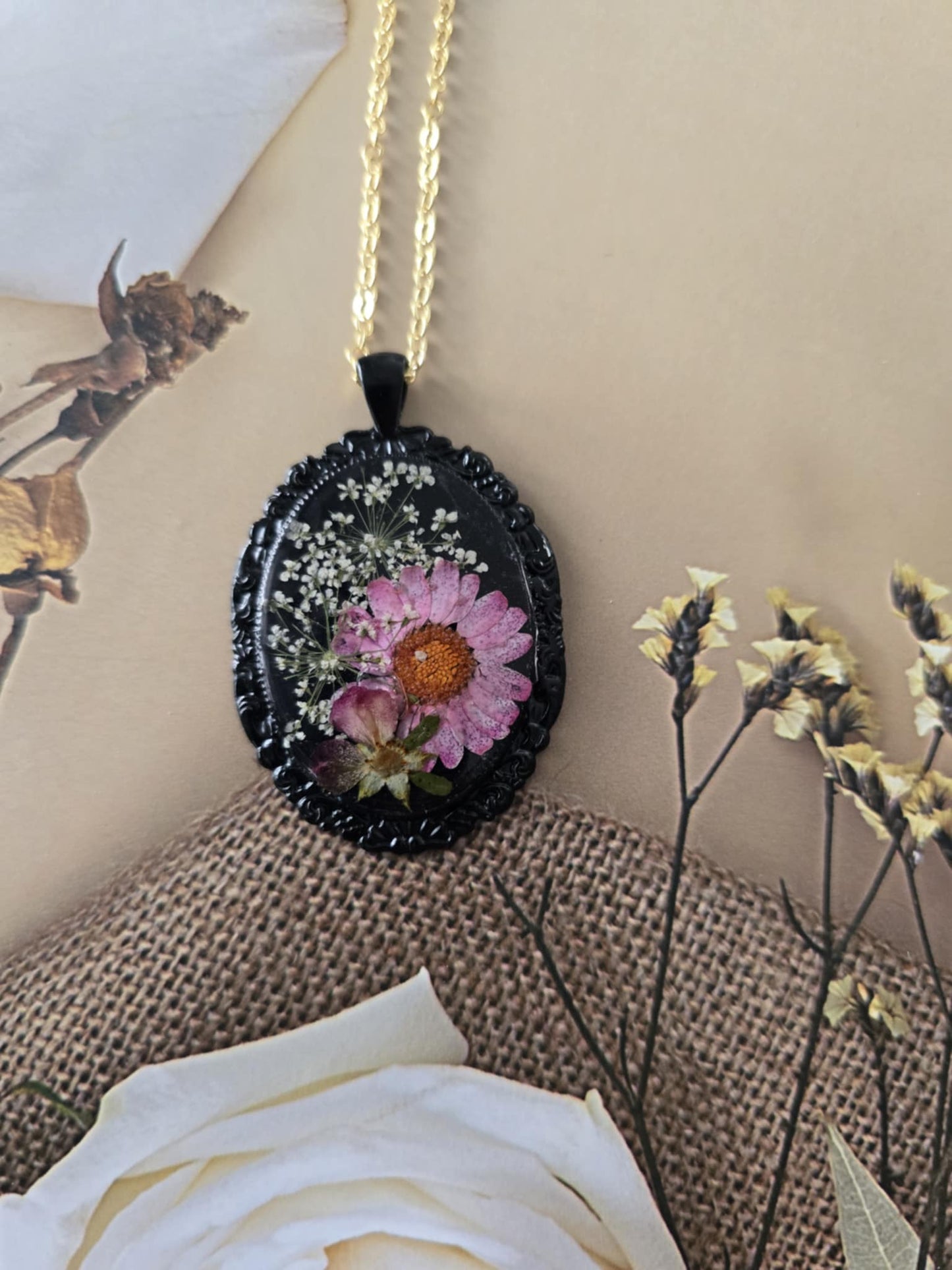 Pendentif floral douce