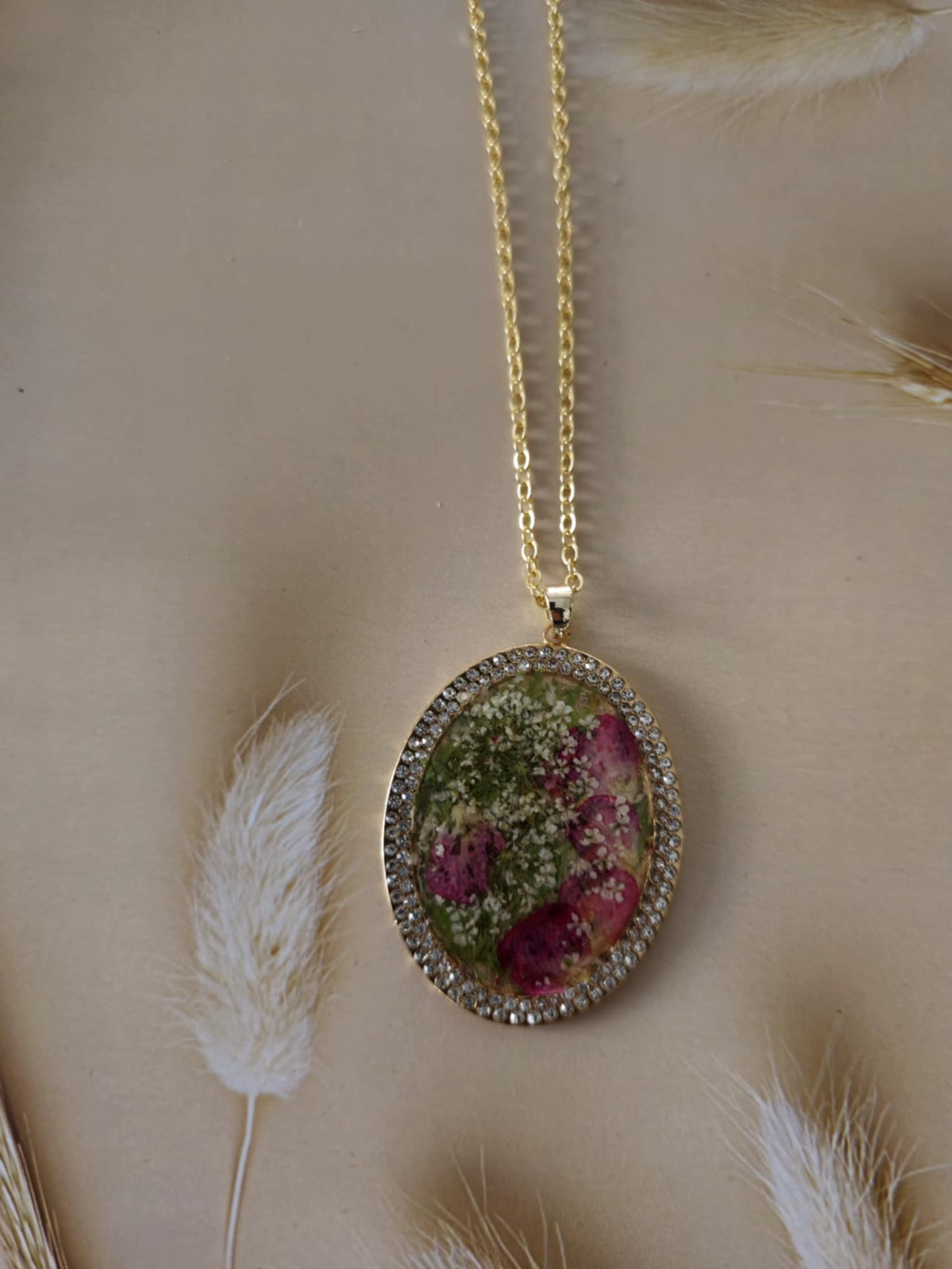 Pendentif éclat de fleurs