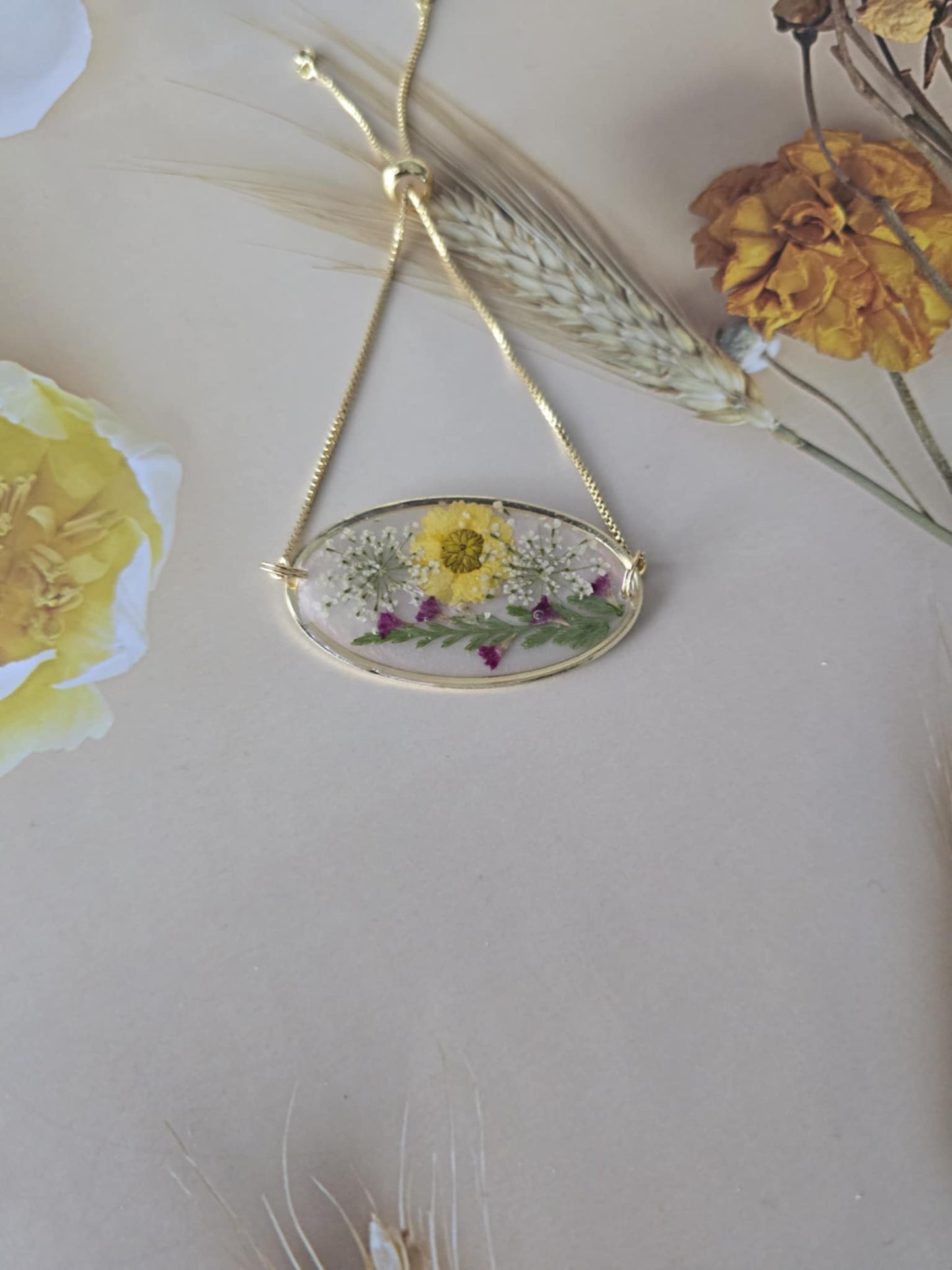Bracelet ajustable tendresse floral