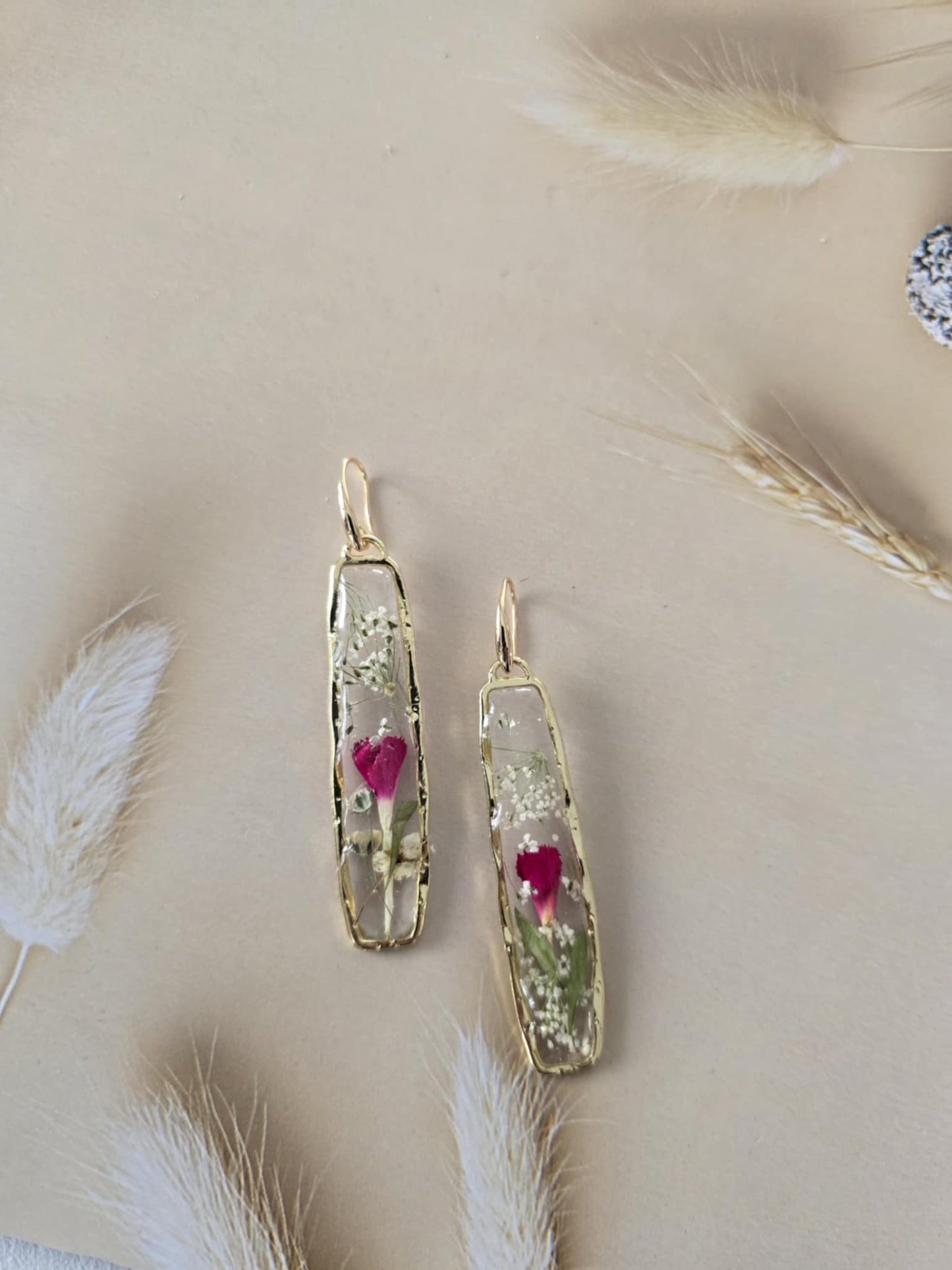 boucles d'oreilles élégance floral