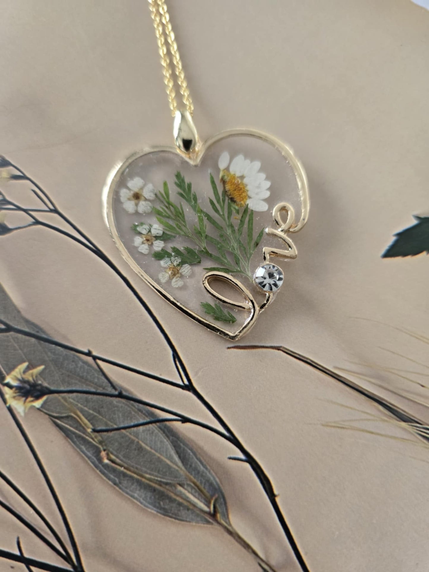 Pendentif love marguerite
