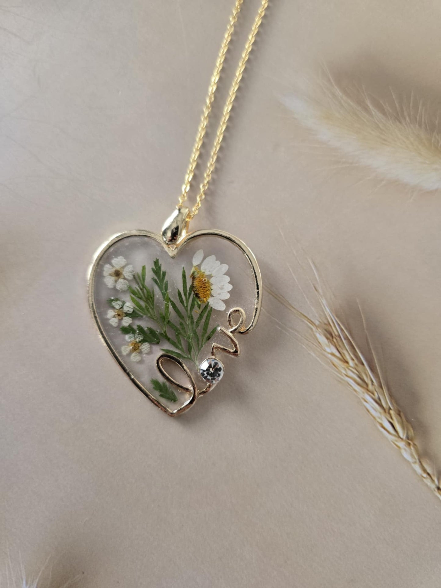 Pendentif love marguerite