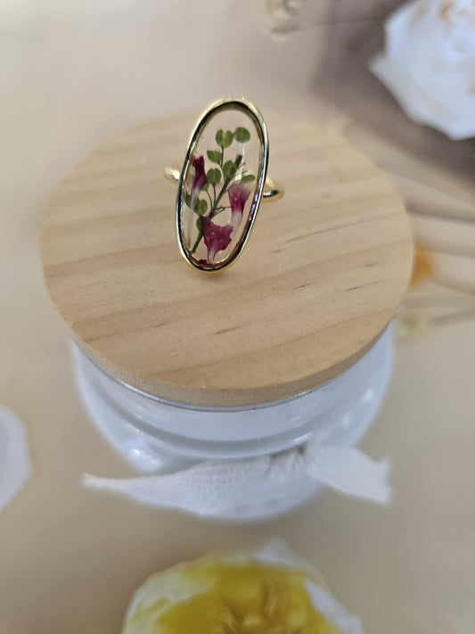 Bague ajustable floraison douce
