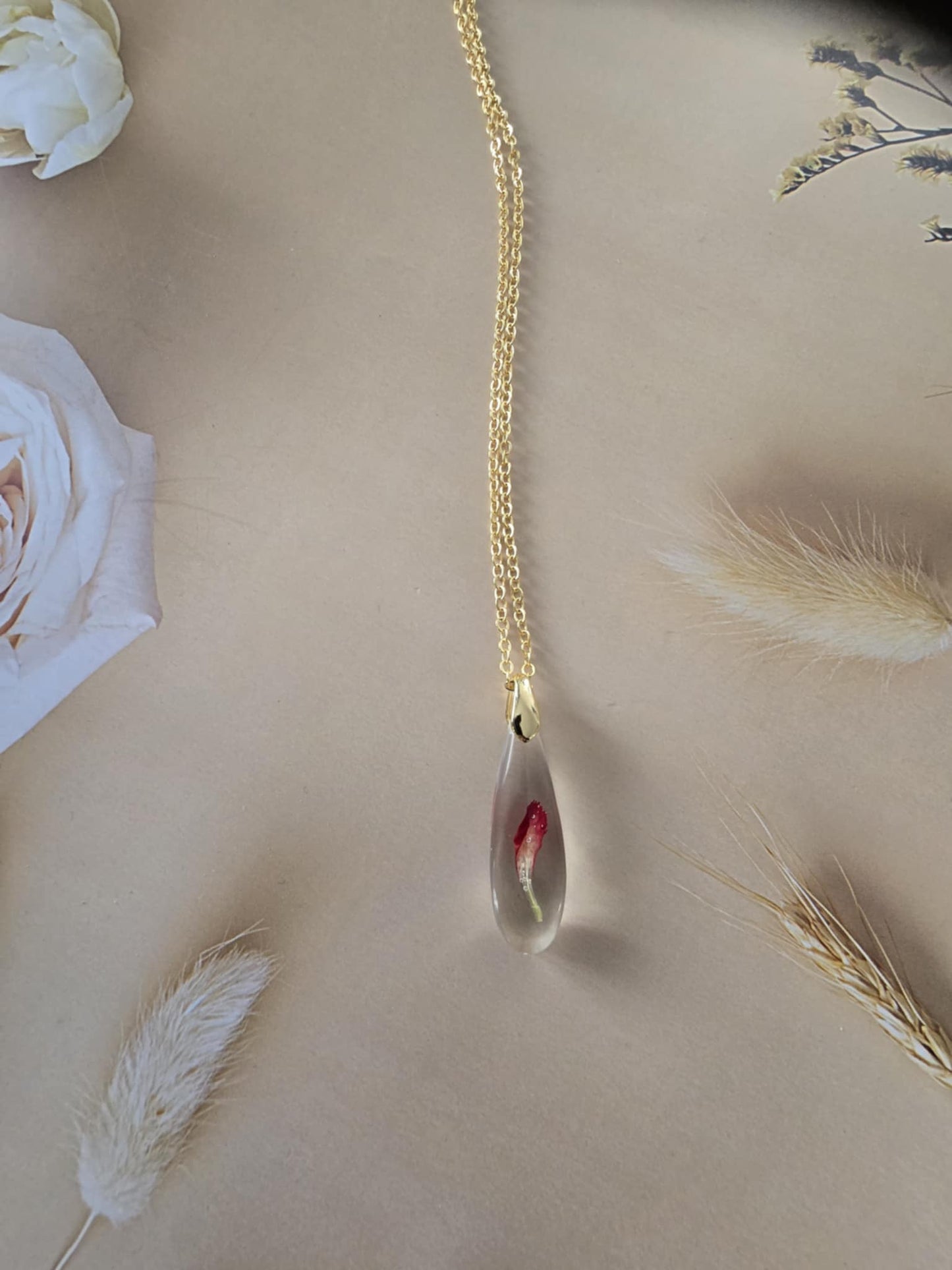 Pendentif amour floral